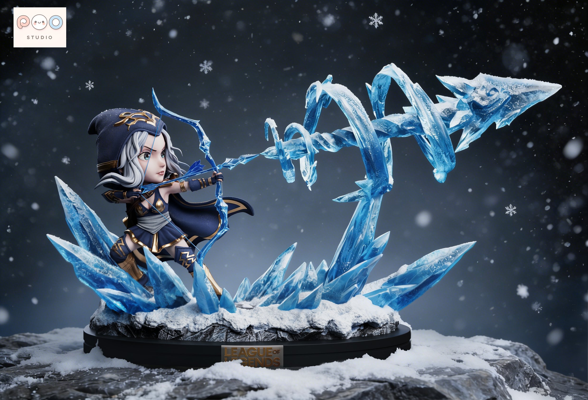 【預購】英雄聯盟 系列 第一彈 艾希 桌擺 X popo studio