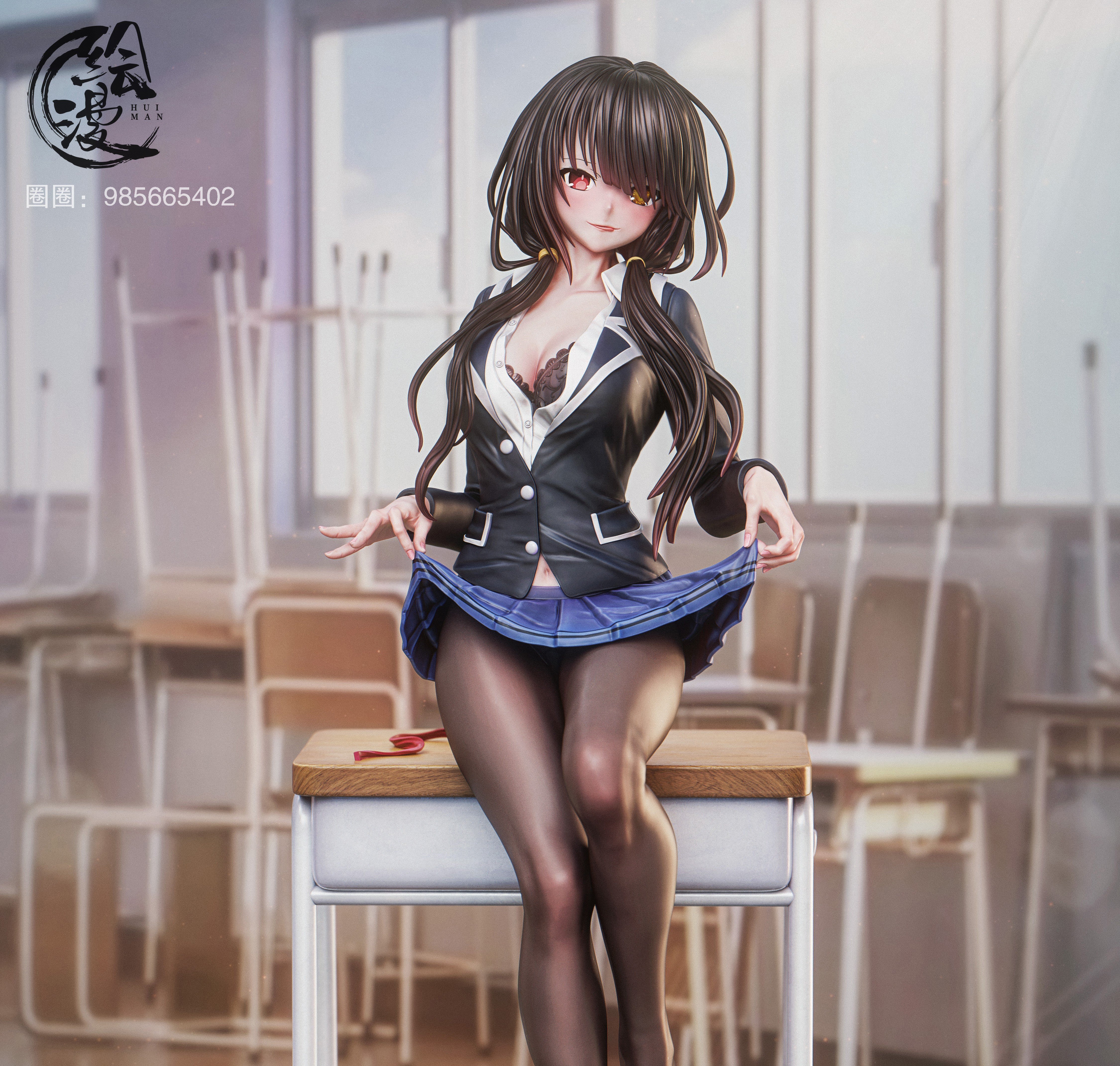 【預購】約會大作戰 雙比例 校服狂三 X 繪漫工作室