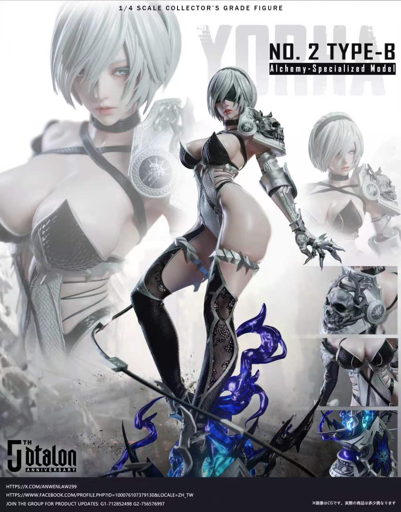 【預購】尼爾：自動人形 特異象限系列 寄葉2號B型  煉金特化裝備 X Dtalon Production 5周年紀念