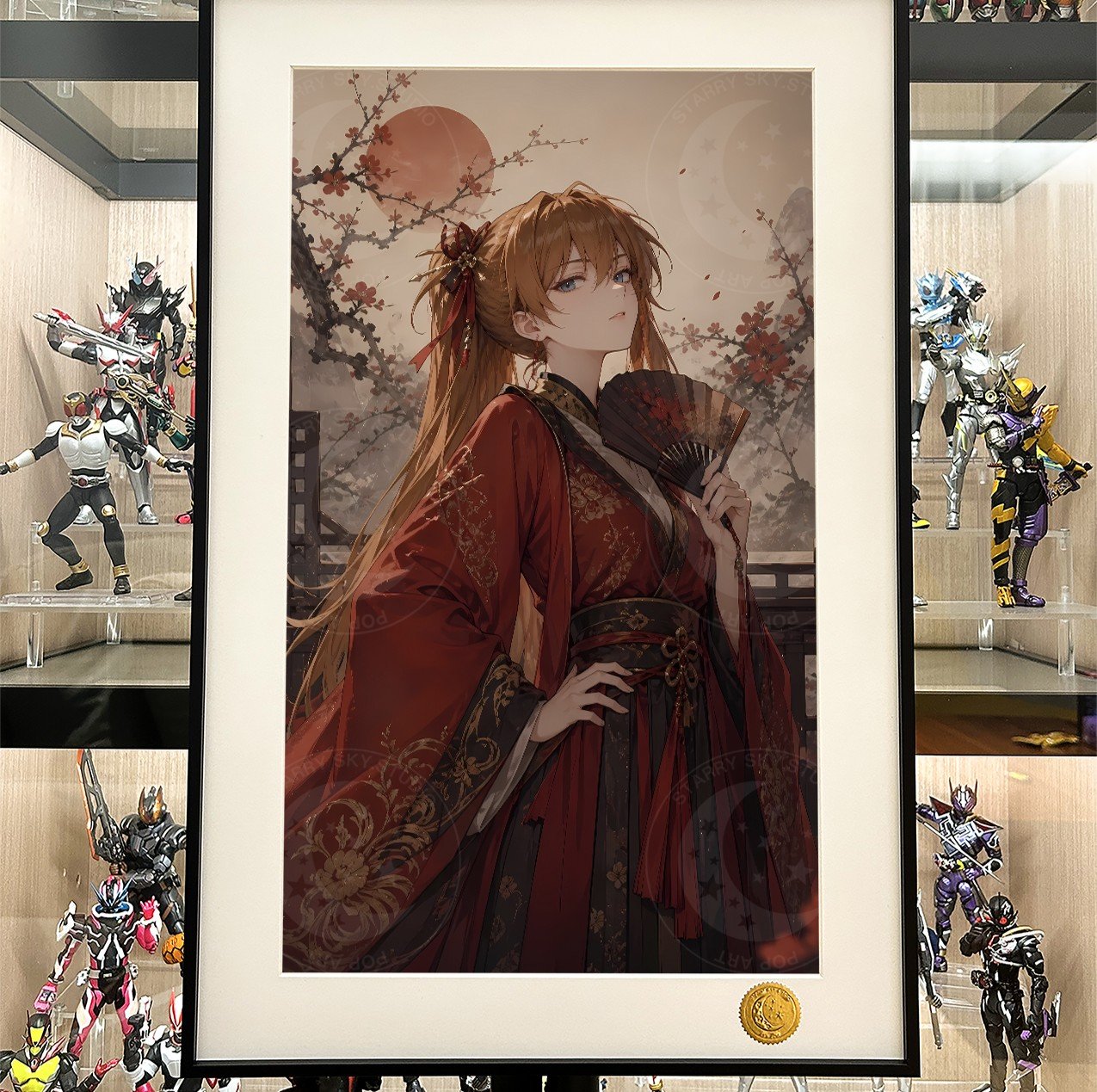 【預購】Eva新世紀福音戰士《國風明日香&綾波零》裝飾畫 X 星空工作室