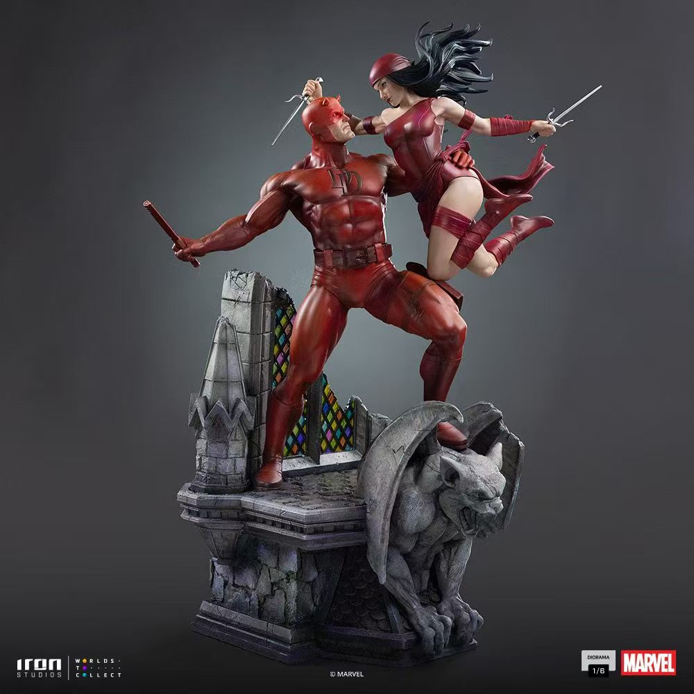 【售罄展示追加請私訊客服@toystationtw】Daredevil and Elektra 夜魔俠和艾麗卡 MARCAS143326-16 X Iron-Studio