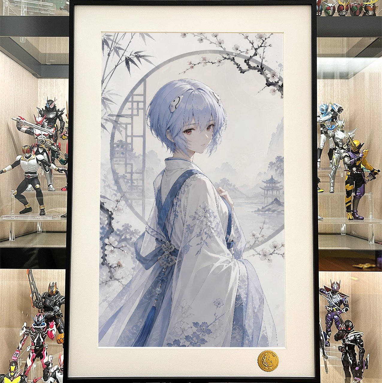 【預購】Eva新世紀福音戰士《國風綾波麗》動漫裝飾畫 X 星空工作室