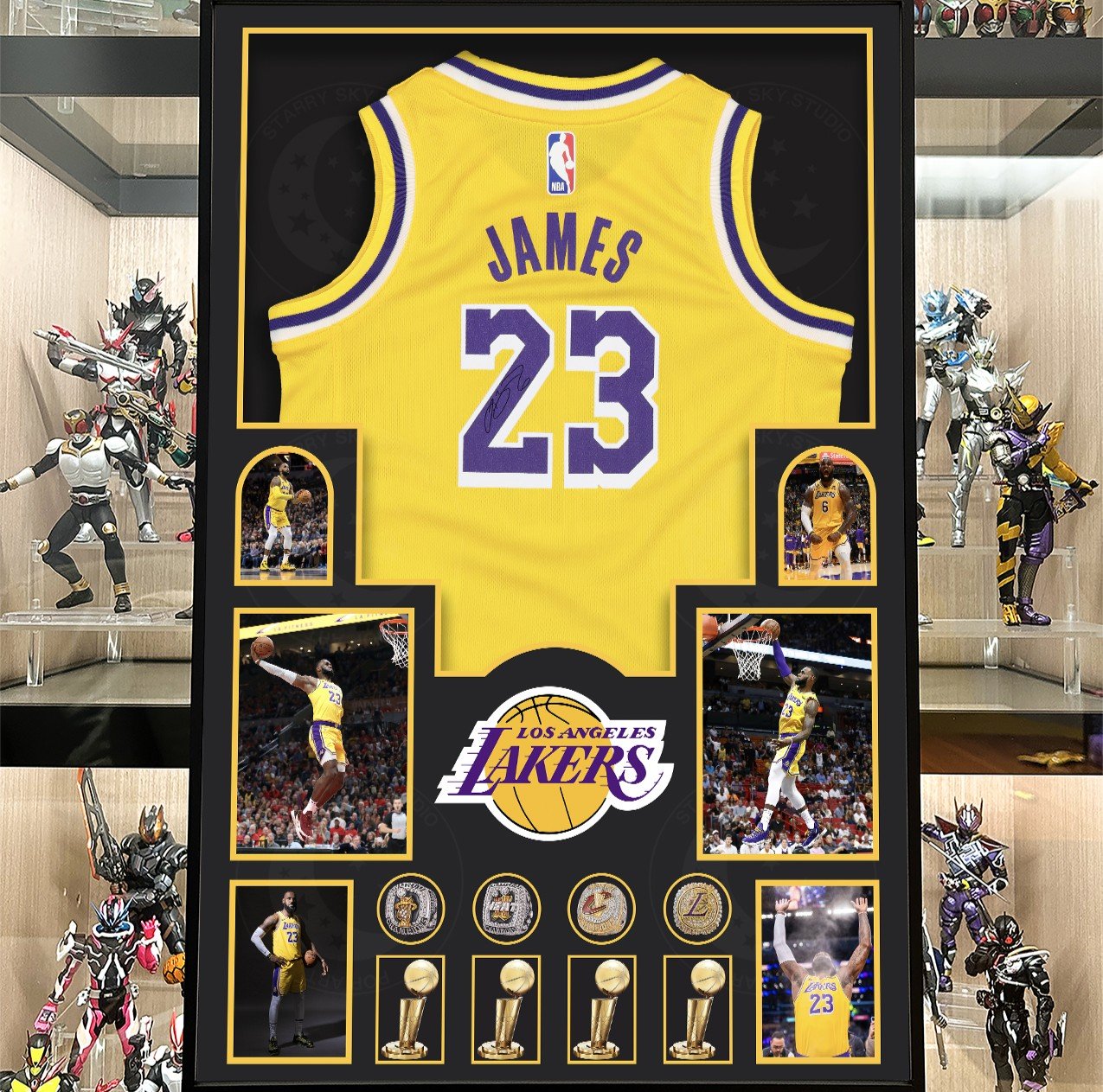 【預購】NBA《詹姆斯球衣版畫》裝飾畫 X 星空工作室