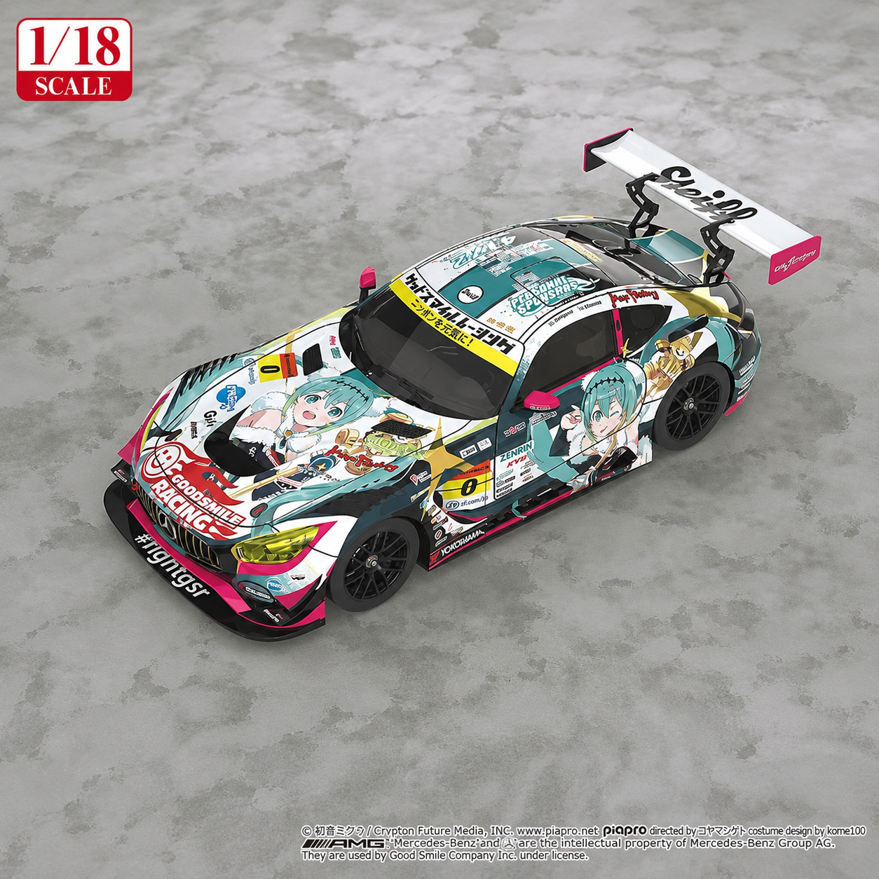 【售罄展示追加請私訊客服@toystationtw】Good Smile 初音未來 AMG 開幕戰痛車 車模 Ver. 再版 X GSC