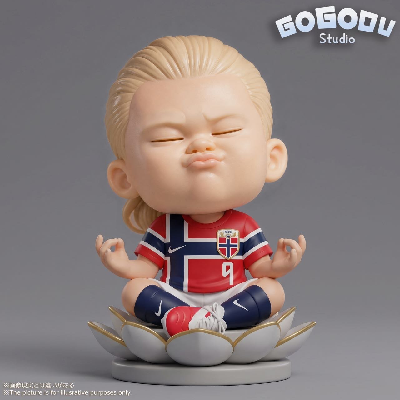 【預購】挪威9號 哈蘭德 哈寶 打坐潮流人偶 X GOGODU