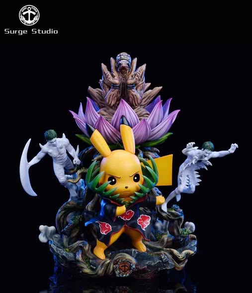 【現貨秒發】 寶可夢+火影忍者 曉組織cos系列一009 絕皮 X 巨浪模玩