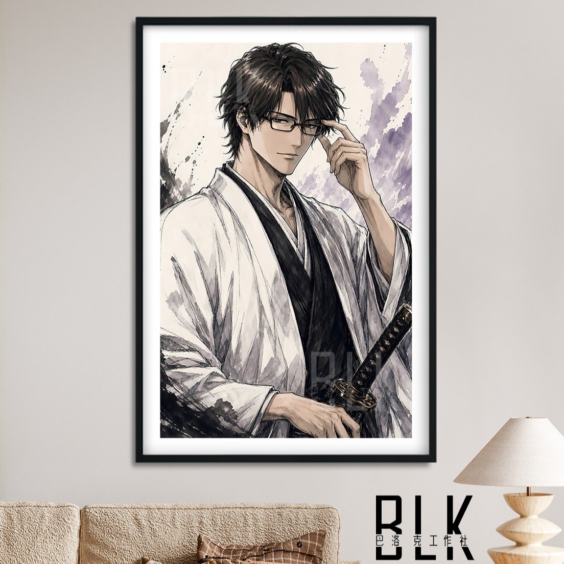 【預購】死神 境·界《水墨藍染》動漫裝飾畫&冰箱貼 X 巴洛克工作室