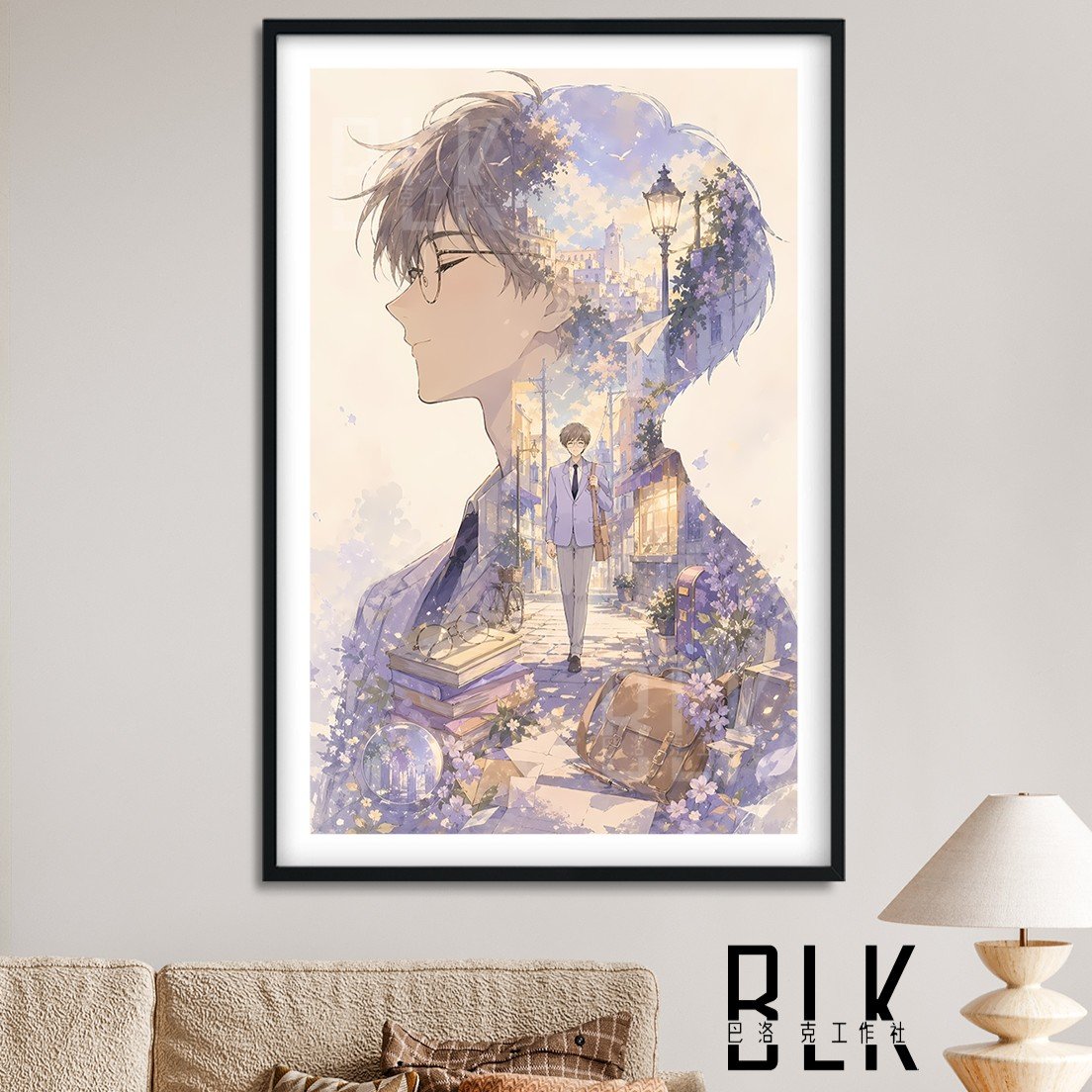 【預購】庫洛魔法使《雪兔剪影》動漫裝飾畫&冰箱貼 X 巴洛克工作室