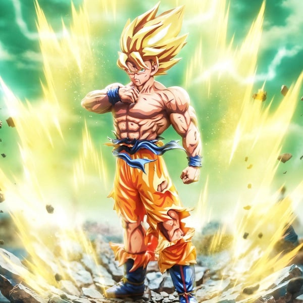 【預購】七龍珠 1/6 宇宙最強覺醒 超級賽亞人 孫悟空 戰損重塗版 X 賽匠SaniyahForge