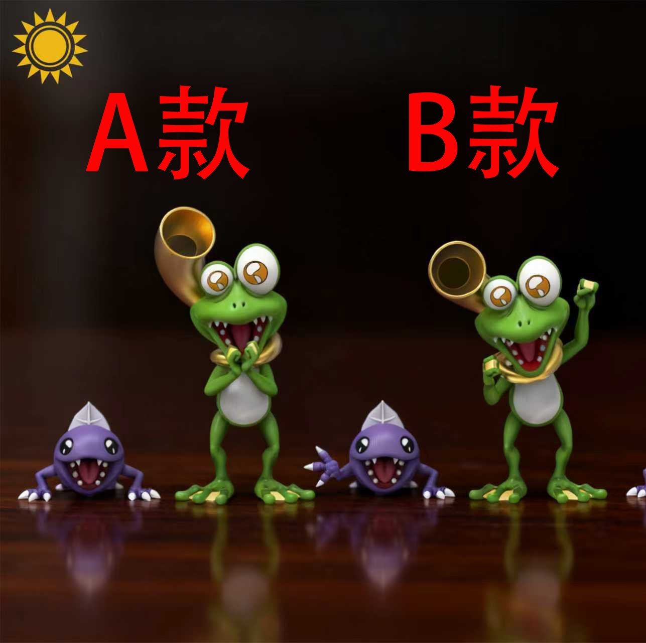 【預購】數碼寶貝 怪蛙獸&蝌蚪獸 X 太陽模玩
