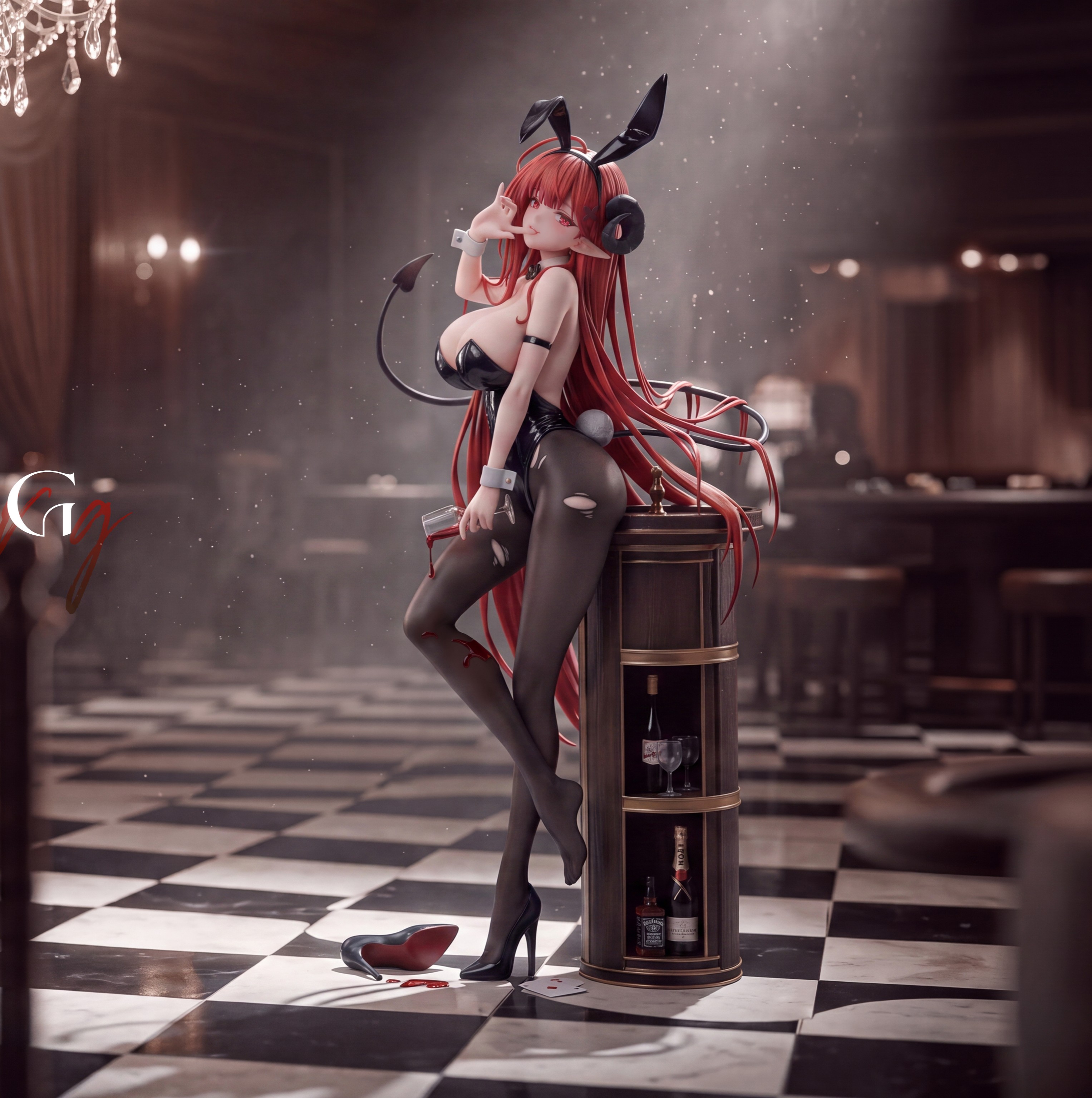 【預購】碧藍航線 雙比例 兔女郎興登堡 X Cardgame工作室