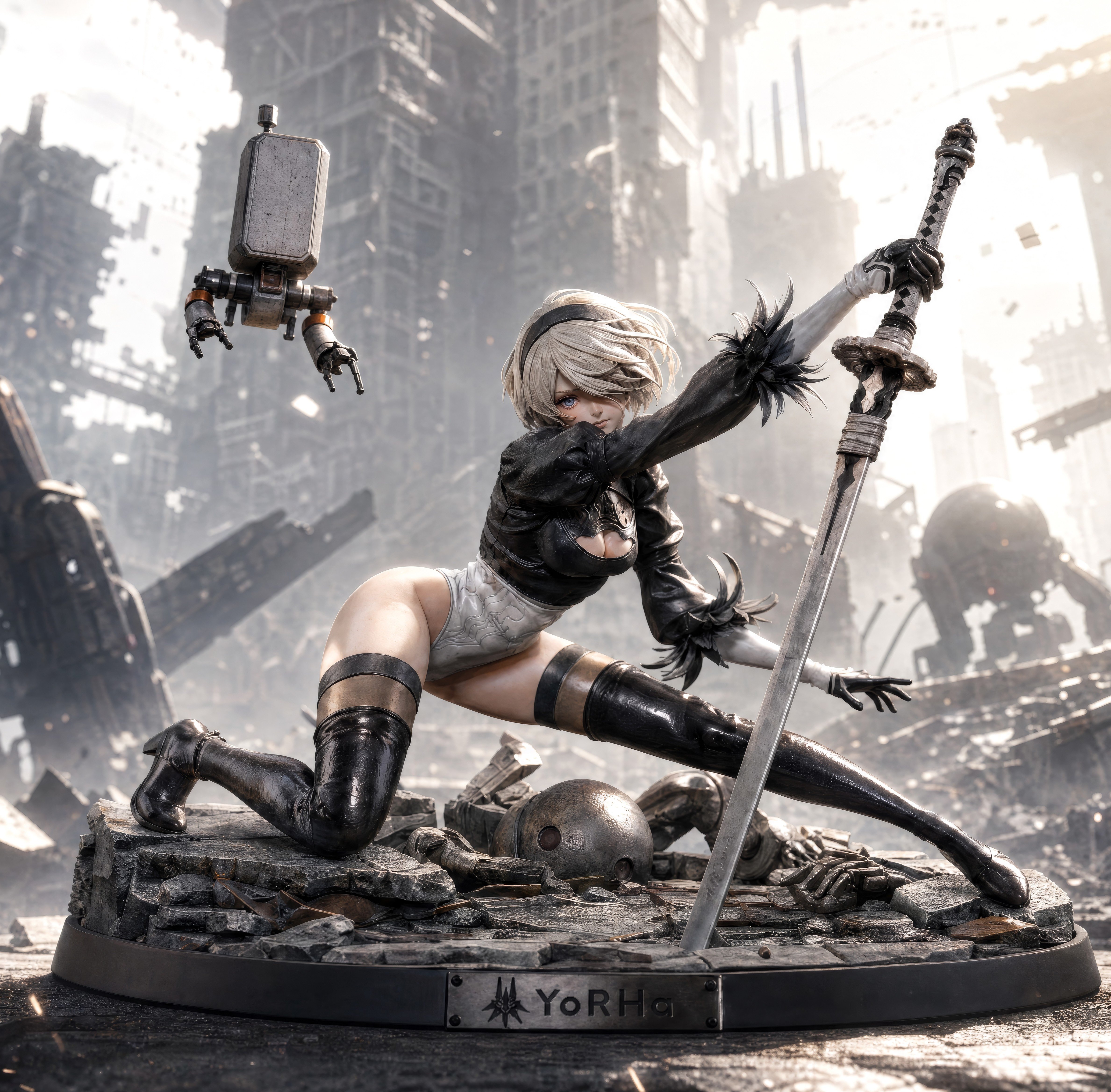 【預購】尼爾自動人形 雙比例《2B：末世戰姬》X 星原工作室
