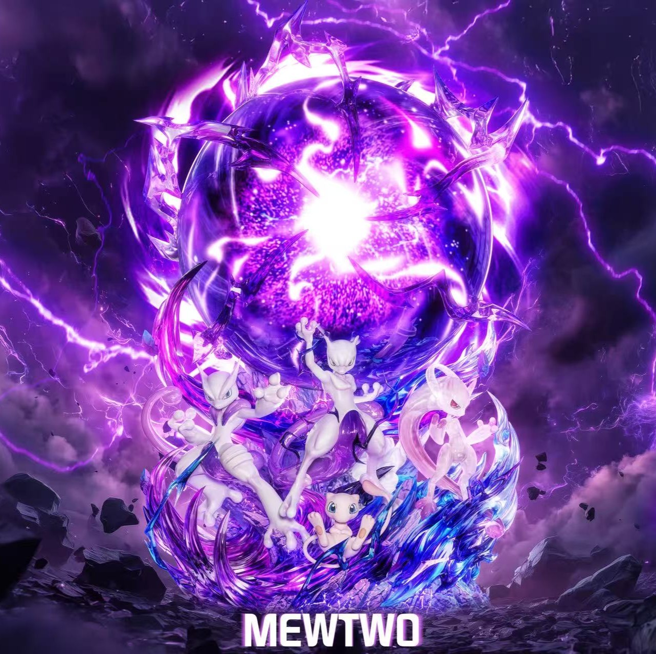 【預購】寶可夢 畢業進化雕像002 超夢 X Emo