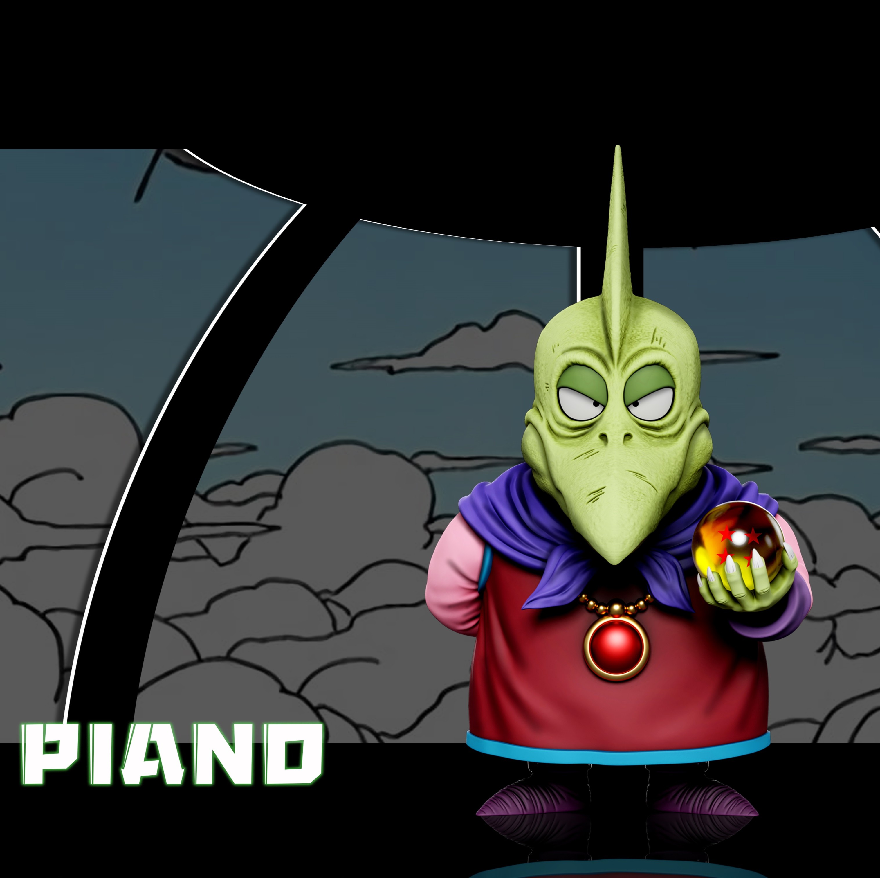 【預購】七龍珠 比克家族--鋼琴 X C-Studio