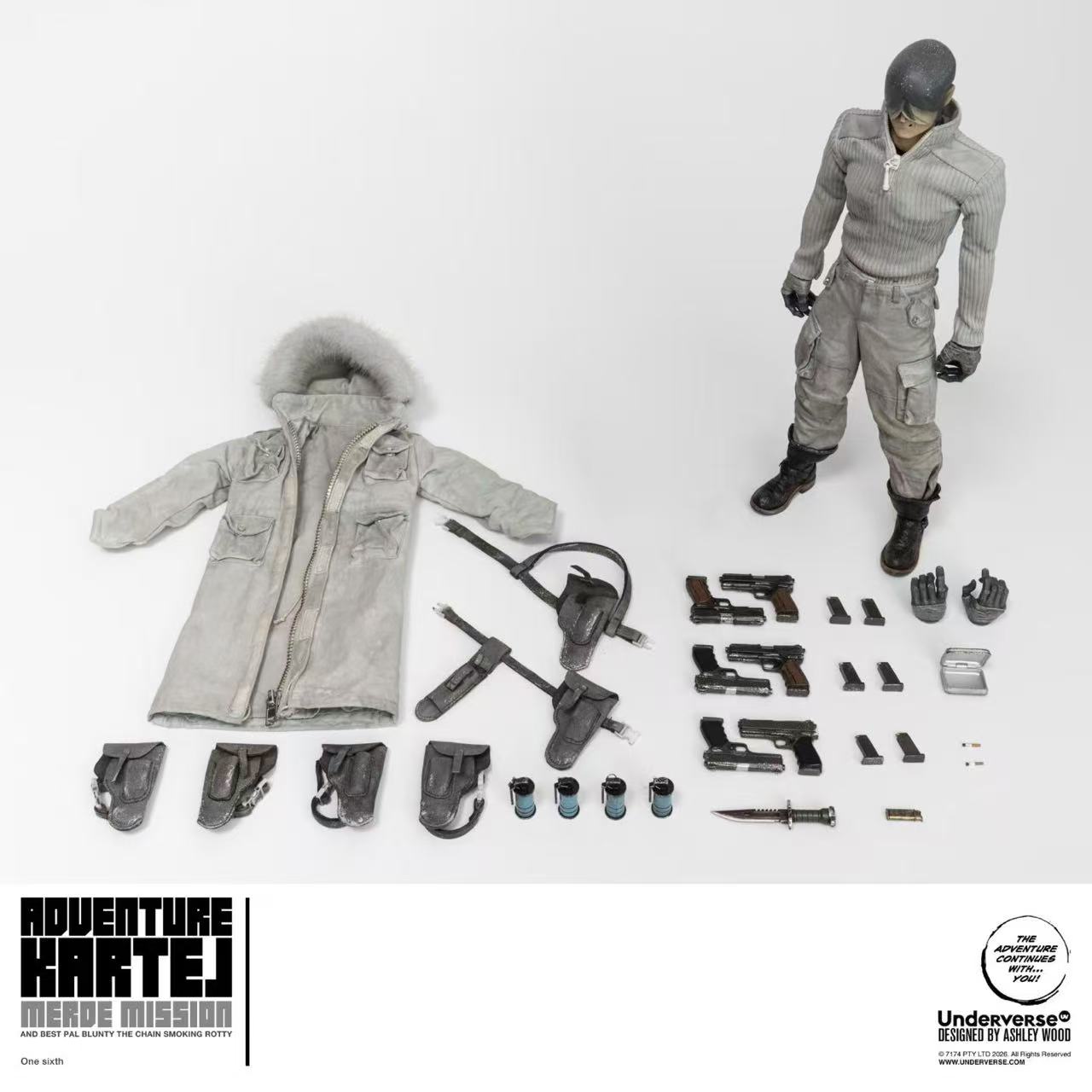 【售罄展示追加請私訊客服@toystationtw】Adventure Kartel 1/6系列 Cold Bugger Adventure Merde 標準單人版 X Underverse