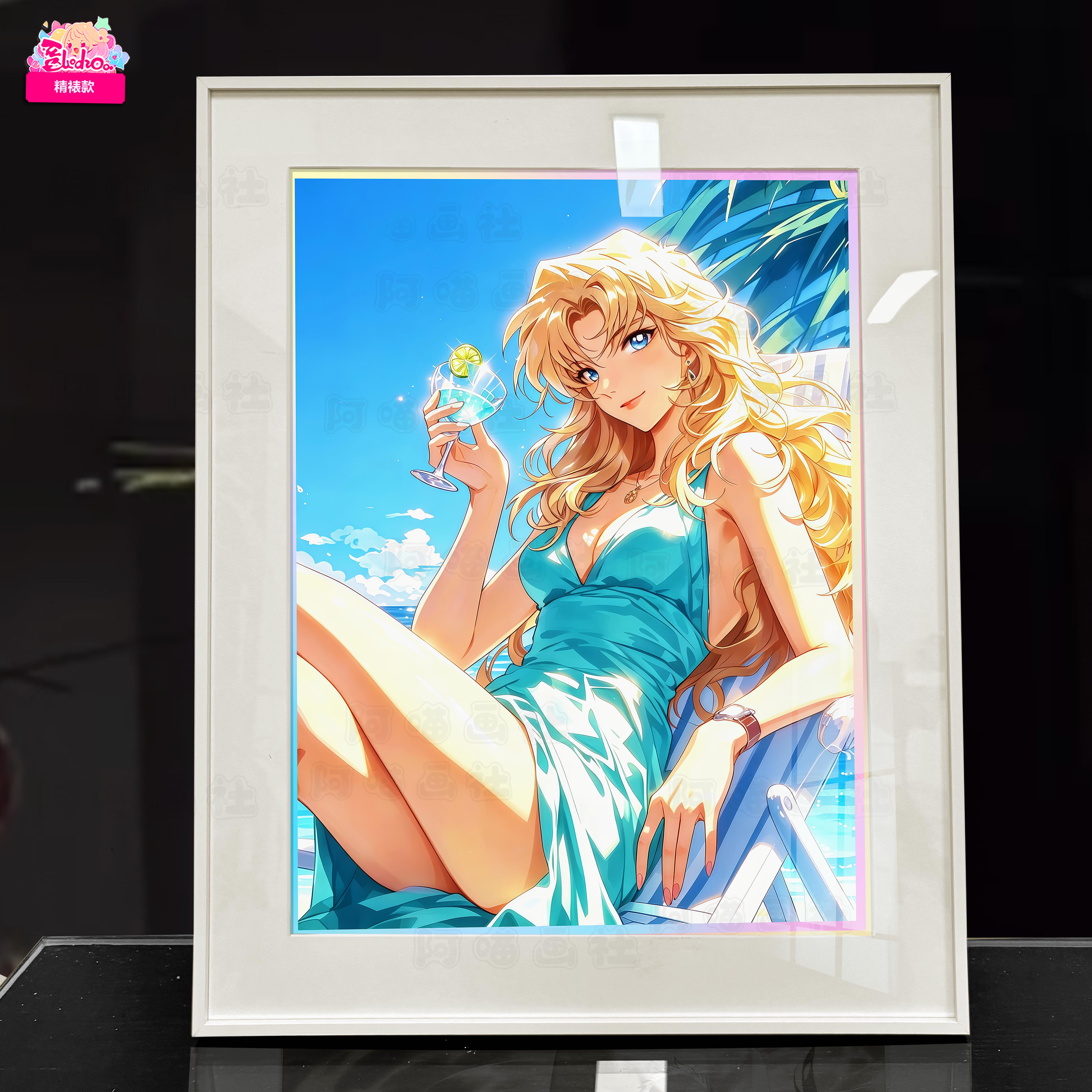 【預購】夏日風情 貝爾摩德 收藏超清精裱畫 X 阿喵畫社