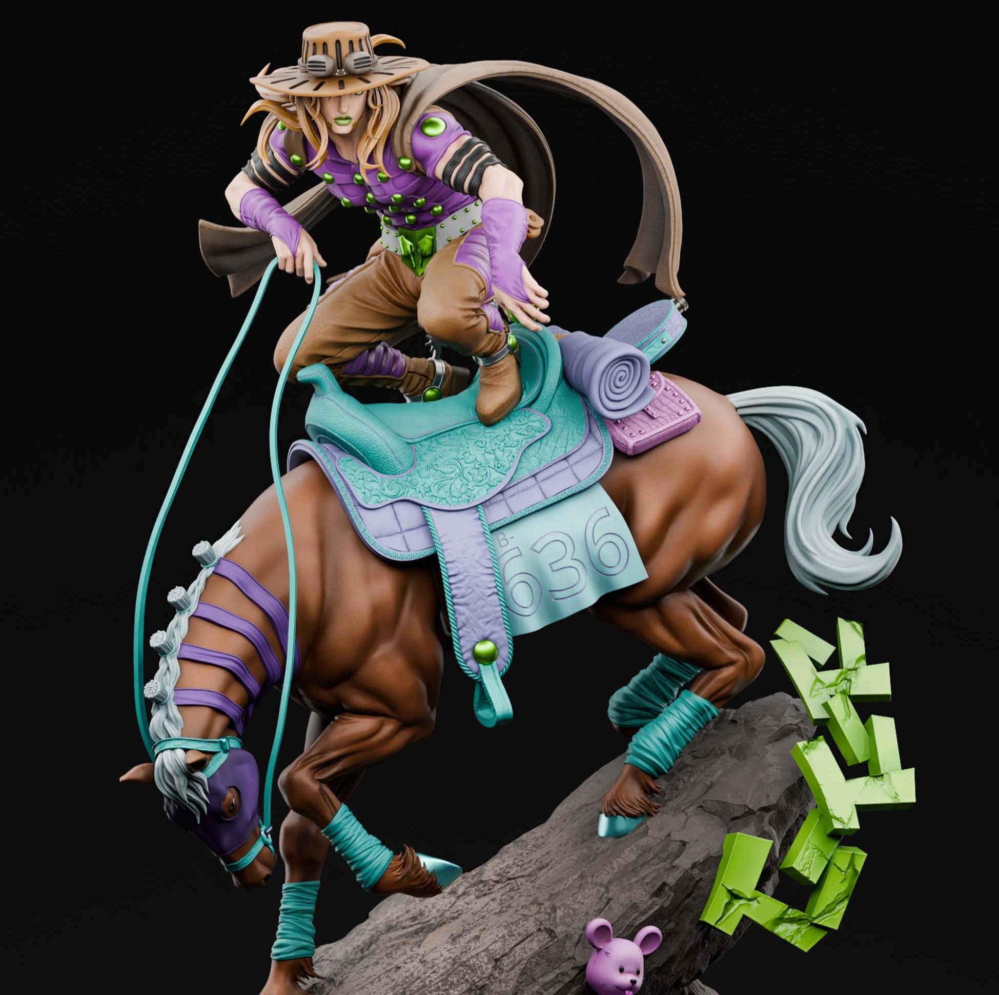 【預購】JoJo的奇妙冒險 第七部 飆馬野郎 傑洛·齊貝林 X CHIKARA力量