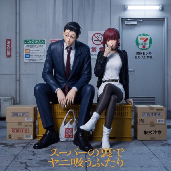 【預購】躲在超市後門抽菸的兩人 田山 & 佐佐木 在超市後門吞雲吐霧的二人 X EXE