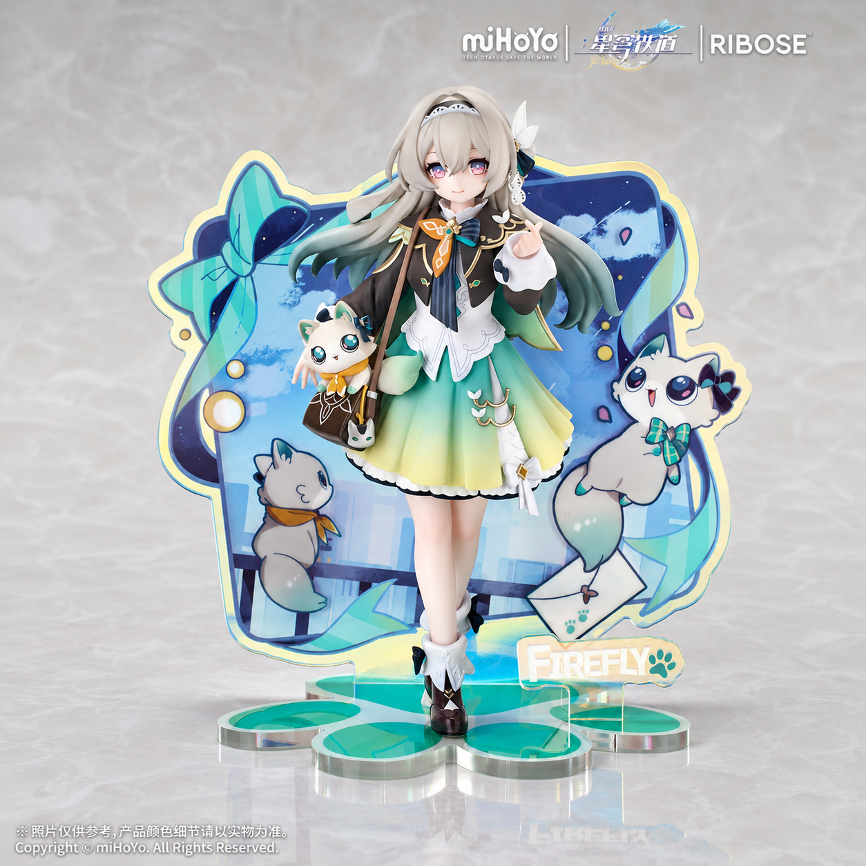 【預購】崩壞：星穹鐵道 RISE UP+系列 小不點貓貓系列手辦 流螢Ver. X RIBOSE