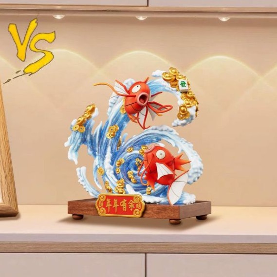 【現貨秒發】寶可夢 家居系列17 招財雙魚戲水 X VS模玩