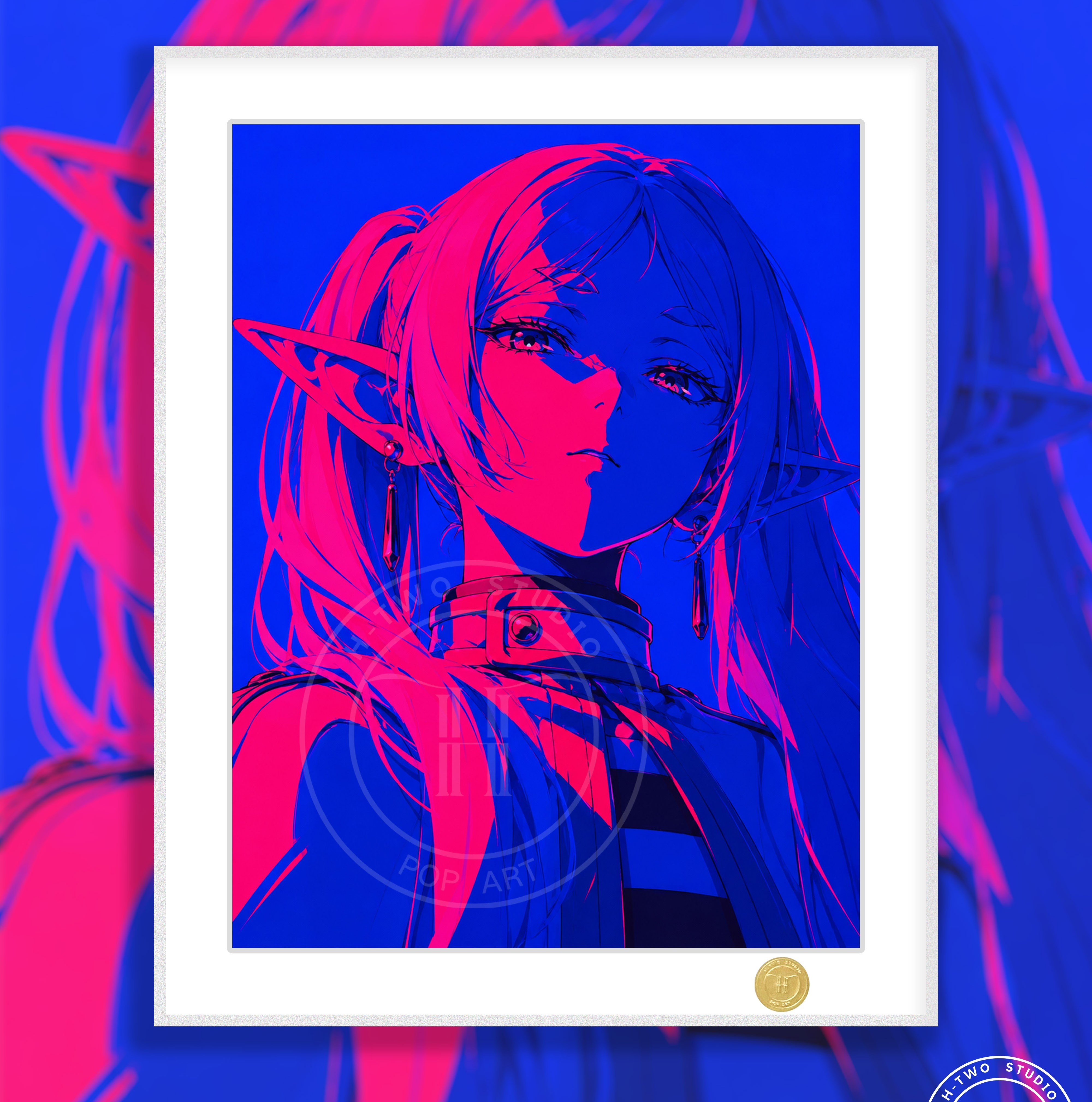 【預購】葬送的芙莉蓮《賽博芙莉蓮》二次元裝飾畫 X H2工作室