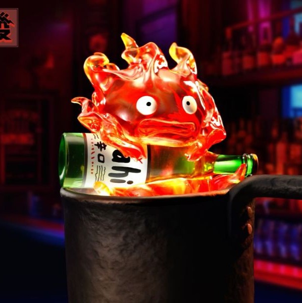 【現貨秒發】宮崎駿 桌面夜燈擺件雕像 卡西法 X 發工作室