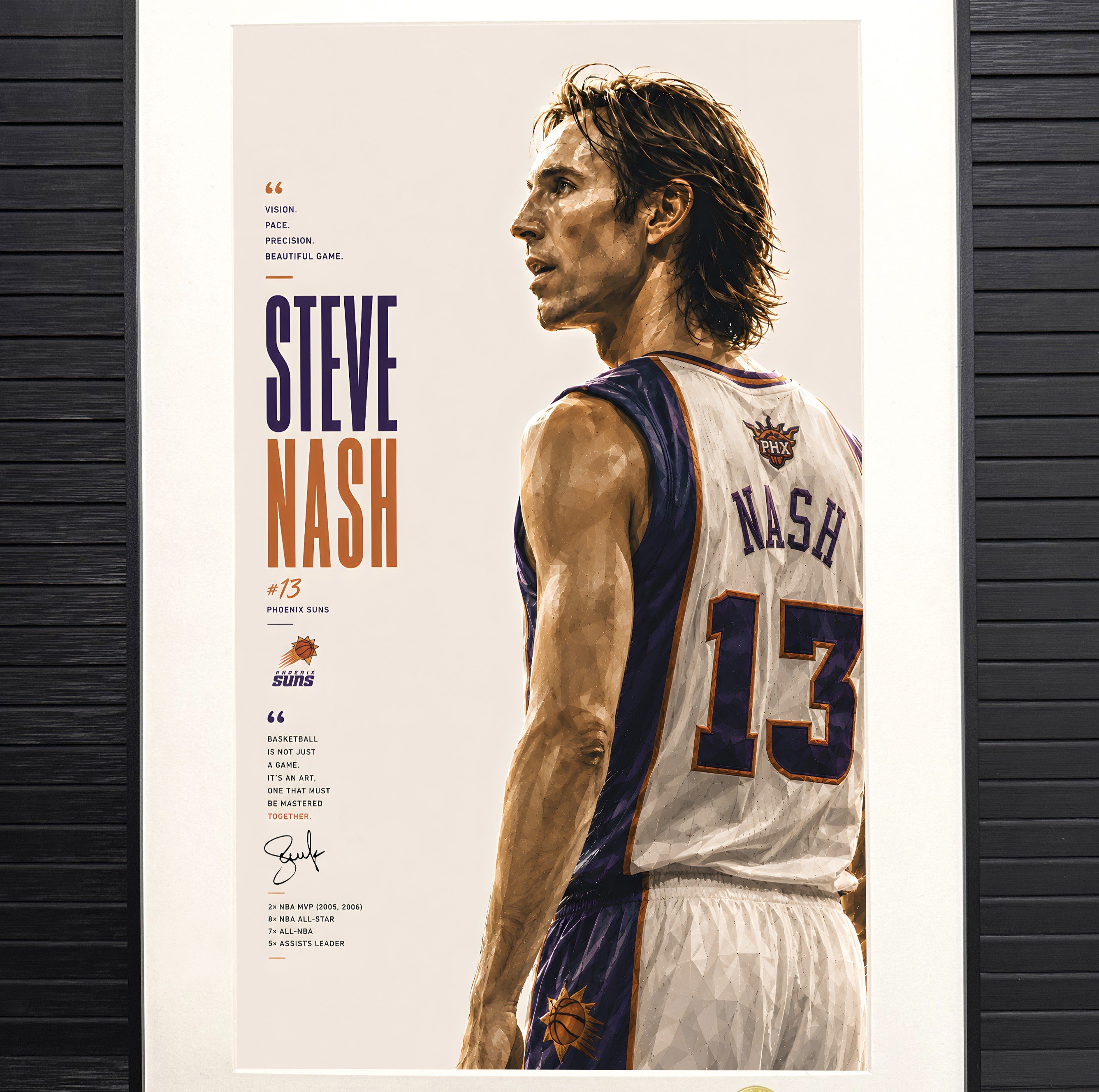 【預購】NBA《背影納什》裝飾畫 X H2工作室