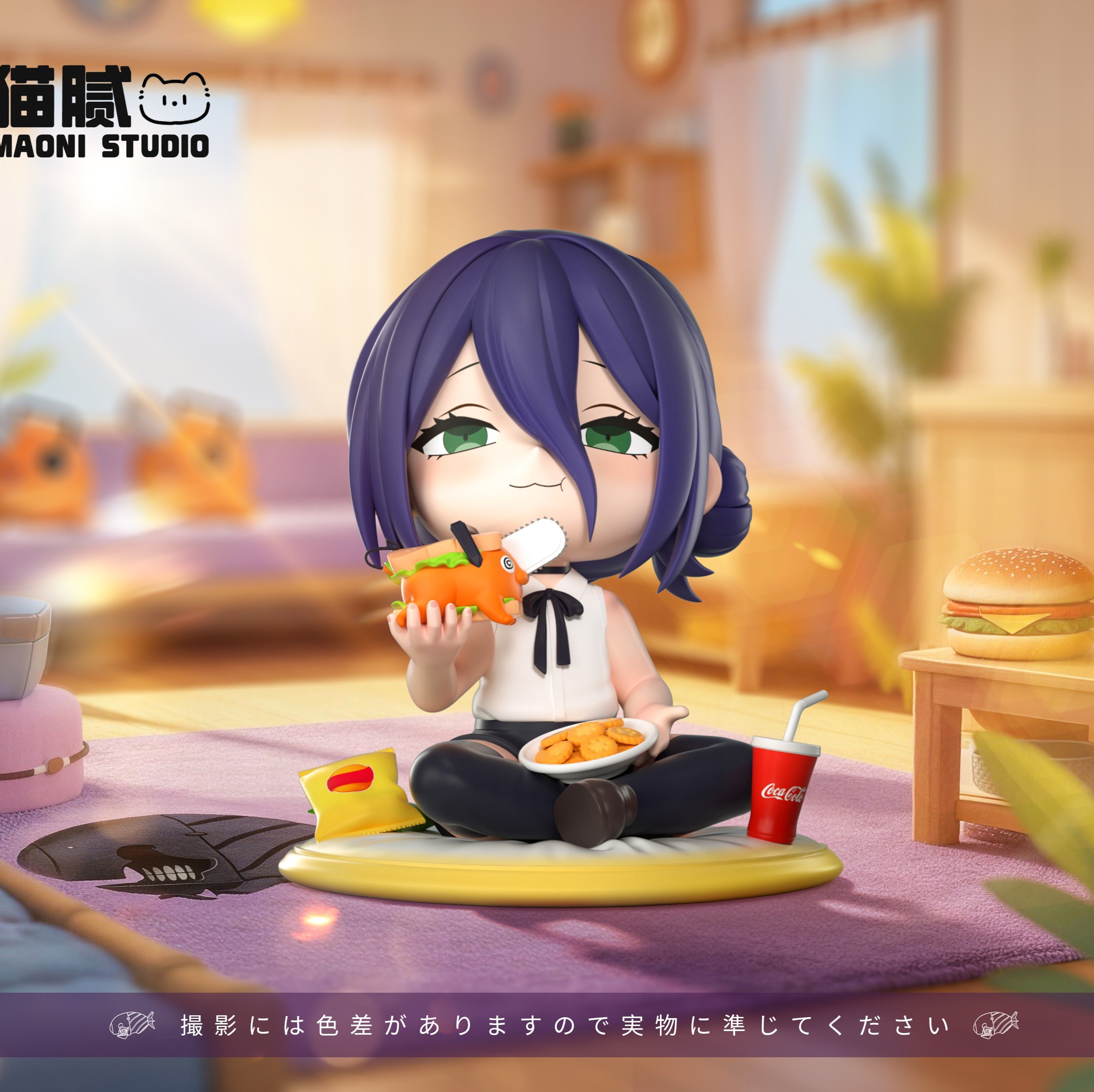 【售罄展示追加請私訊客服@toystationtw】鏈鋸人 Q版坐姿蕾塞 X MAONI貓膩