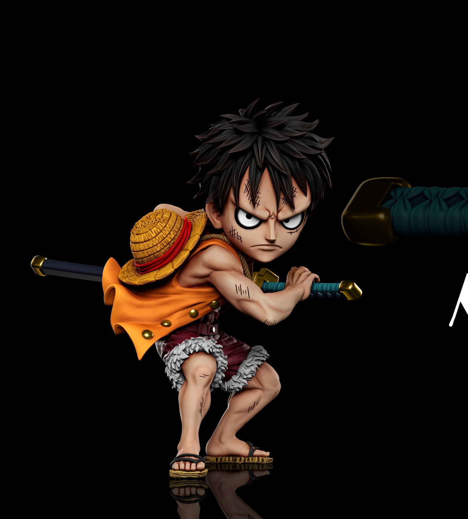 【預購】海賊王 恐怖三桅帆船共鳴第二十彈 拔刀魯夫 X A+研究所