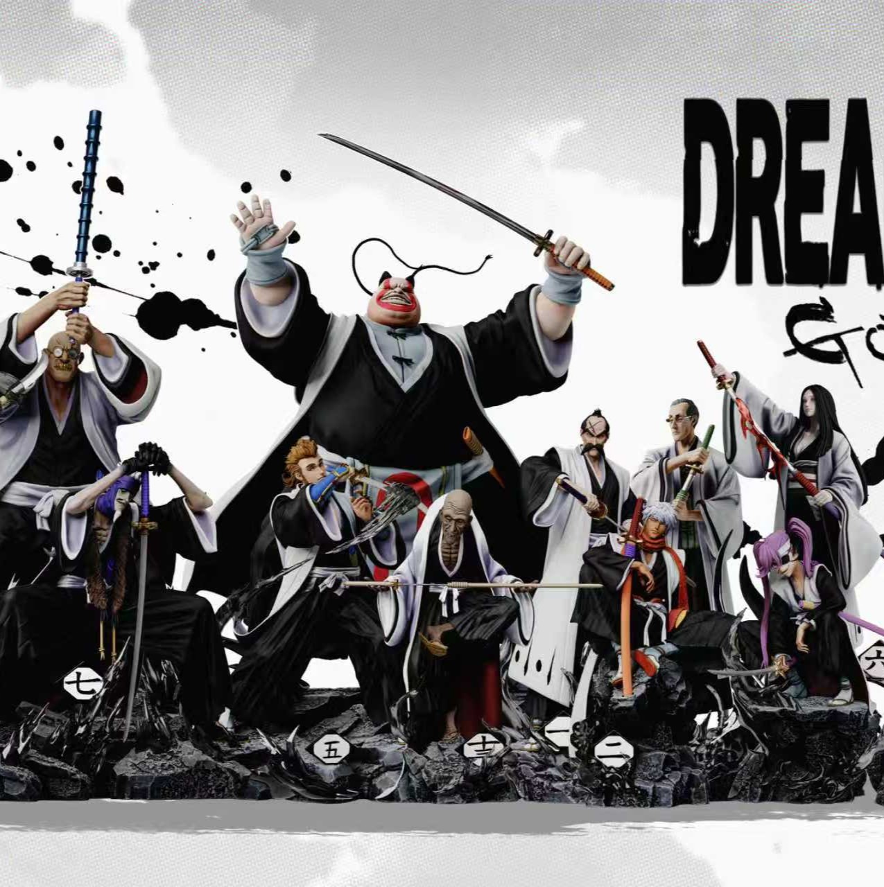 【預購】死神 初代護廷十三隊 隊長全員 X 獵夢工作室