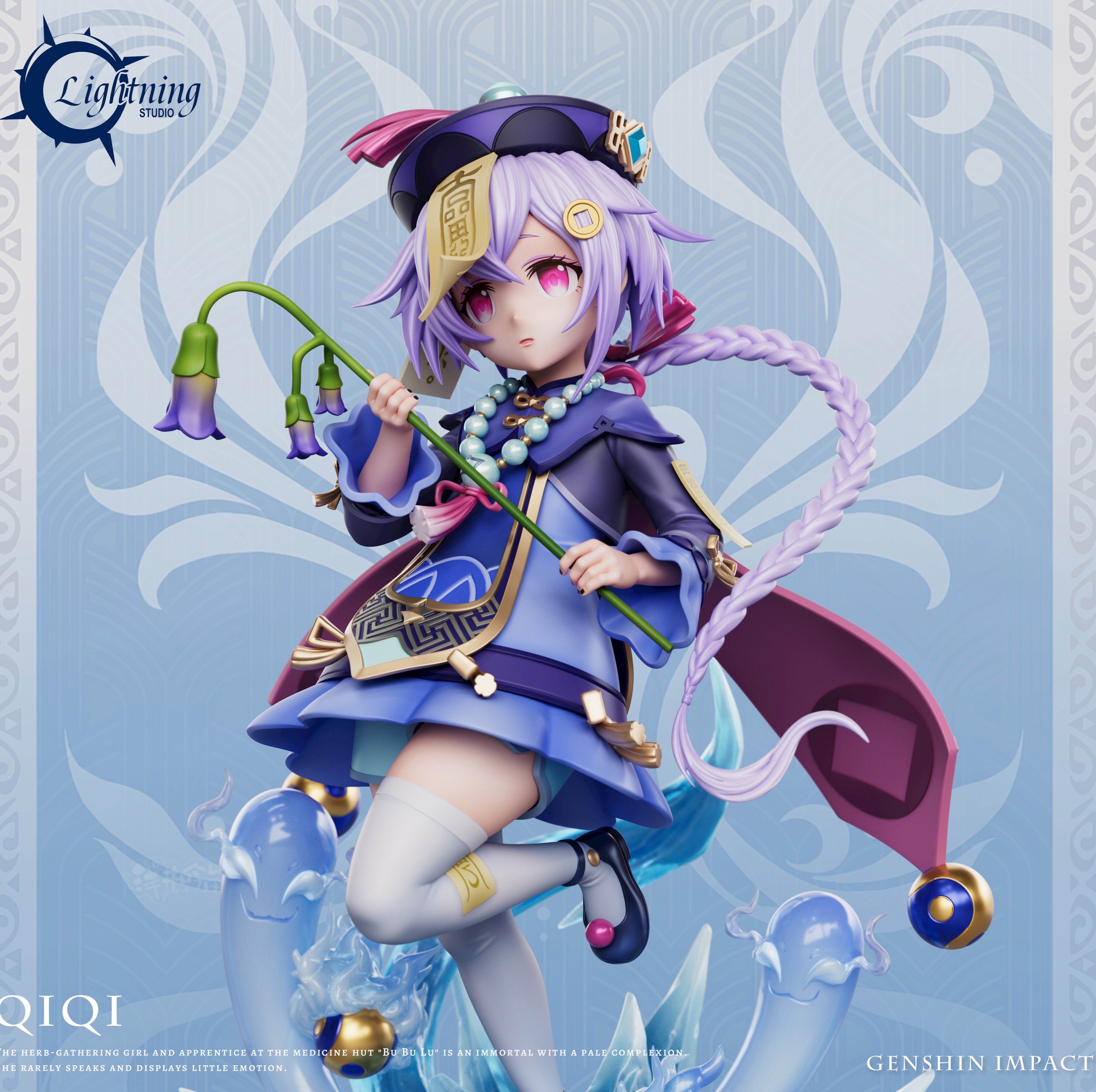 【售罄展示追加請私訊客服@toystationtw】原神 雙版本 殭屍女孩（七七）X Lightning光芒