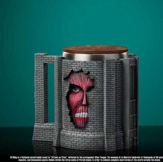 【預購】進擊的巨人 動漫水杯系列-巨人城牆杯 X PSD-Studio