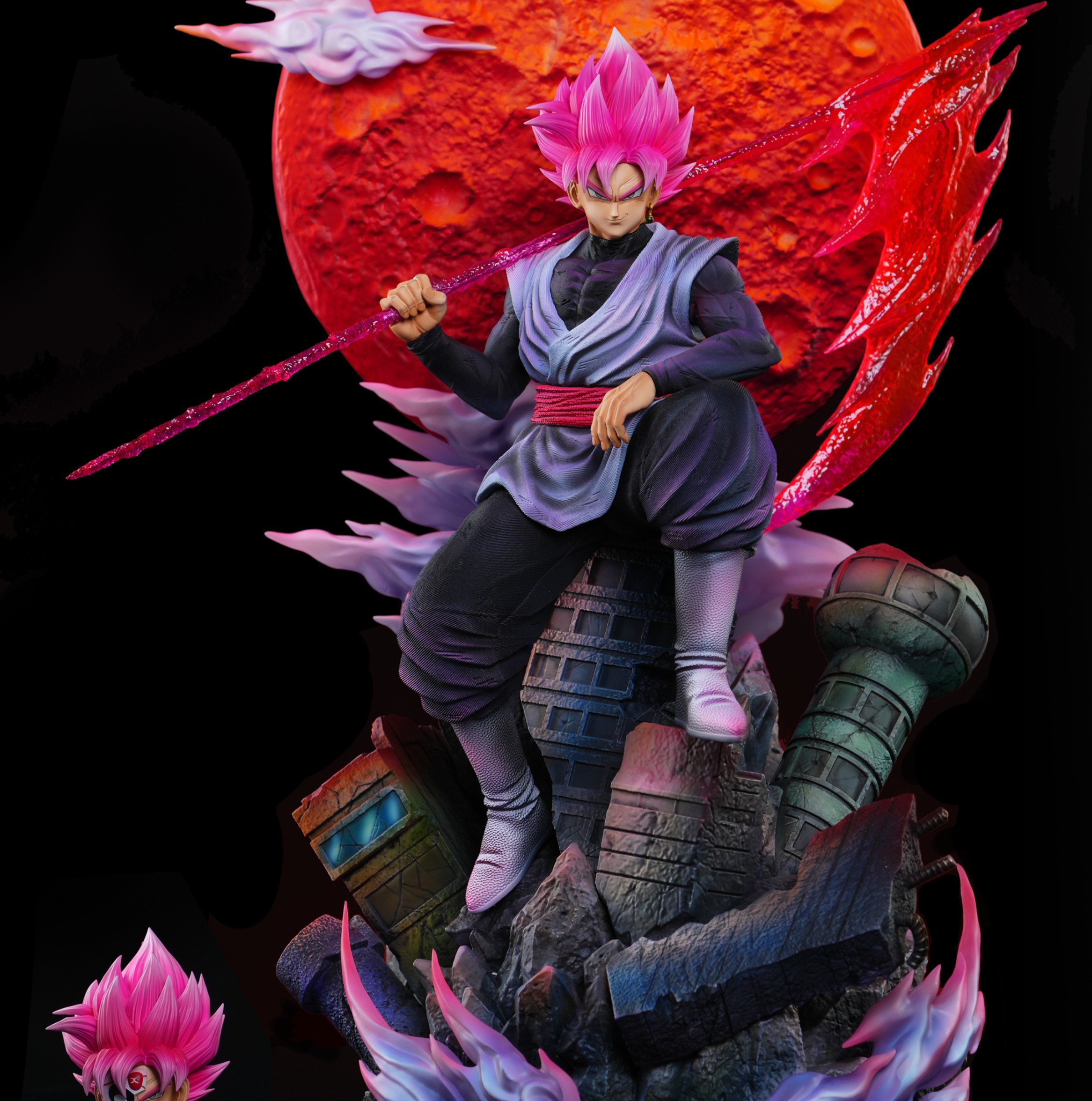 【預購】七龍珠 第二彈 坐姿桃紅悟空 X 至高天工作室
