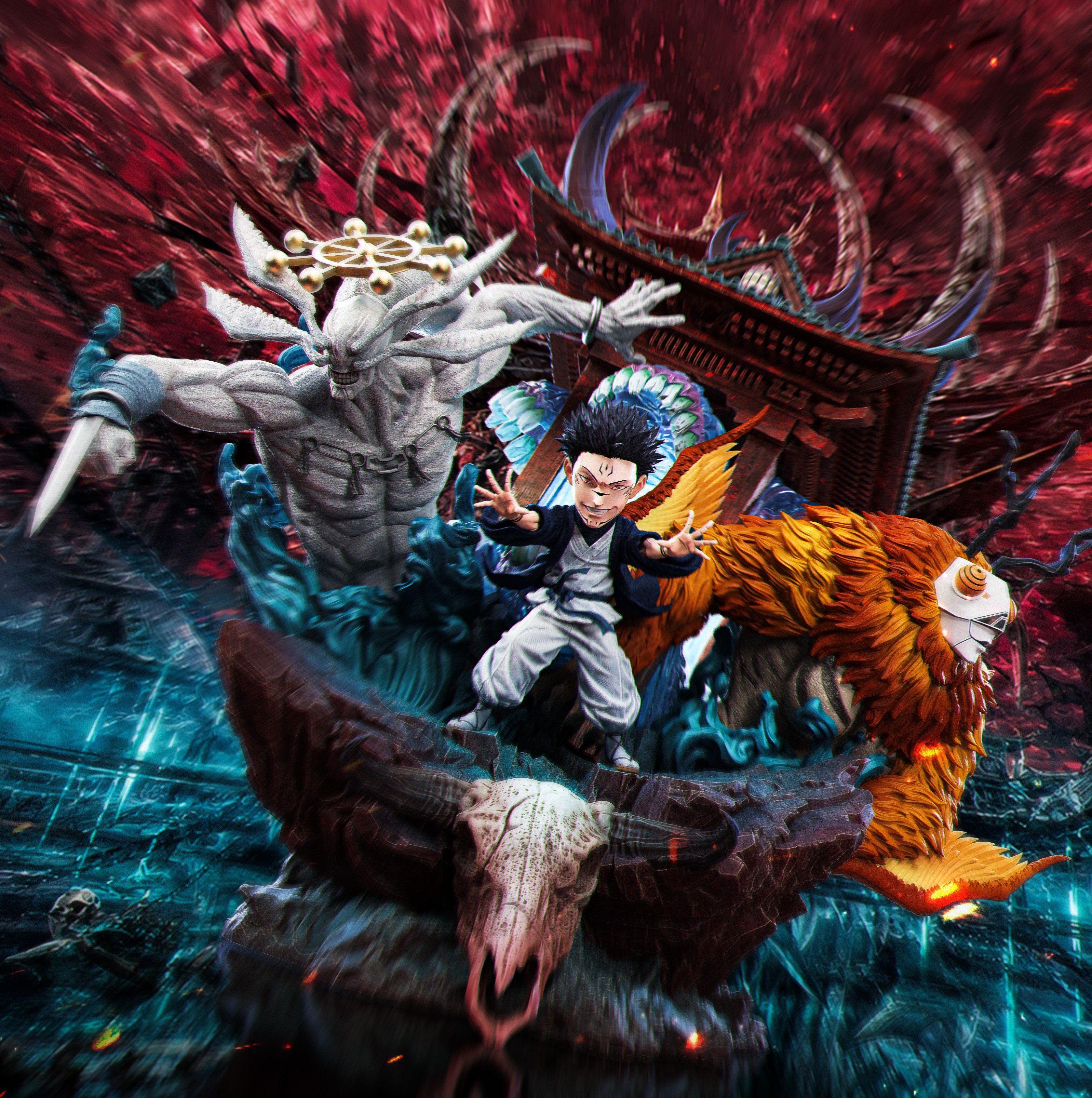 【預購】咒術迴戰 場景系列—“伏魔御廚子”地台 X Zzz-Studio
