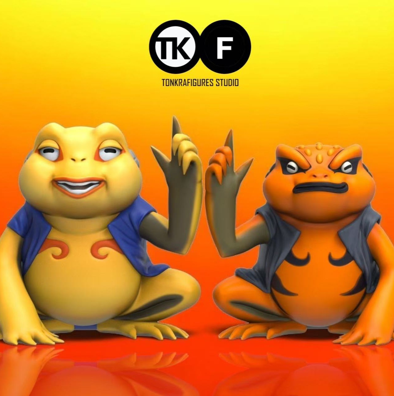 【預購】火影忍者 蛤蟆兄弟 蛤蟆龍&蛤蟆吉 X TKF-Studio
