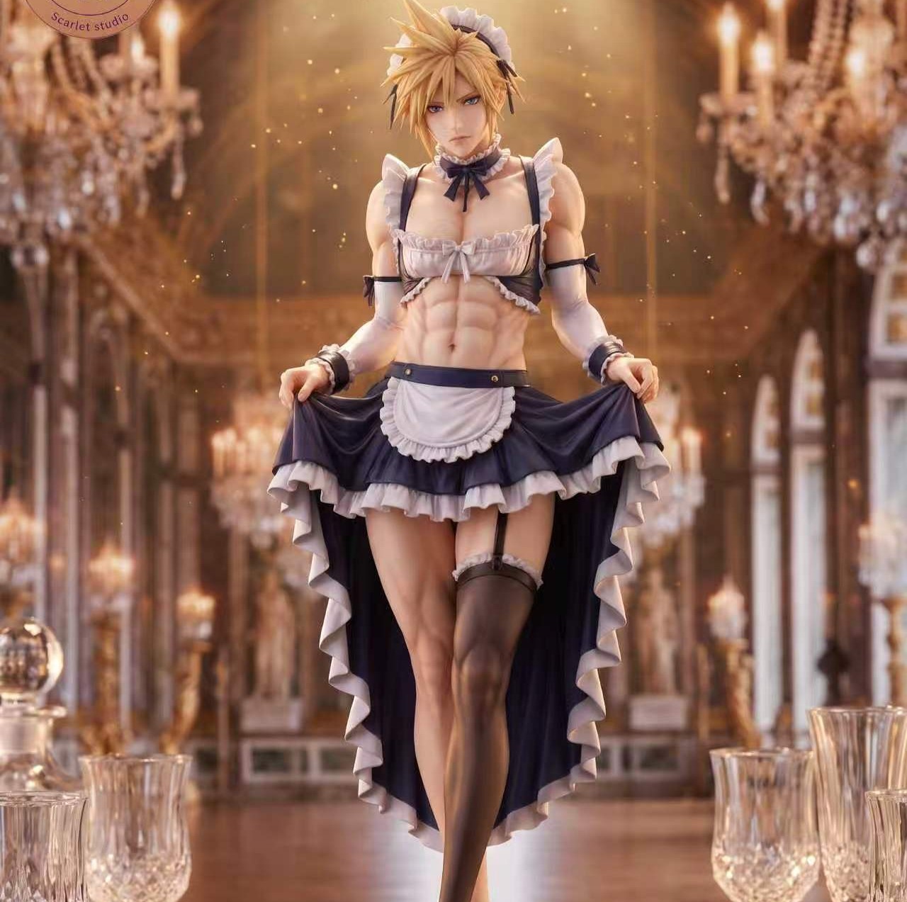 【預購】Final Fantasy VII 女裝大佬 女僕克勞德 X Scarlet緋夜
