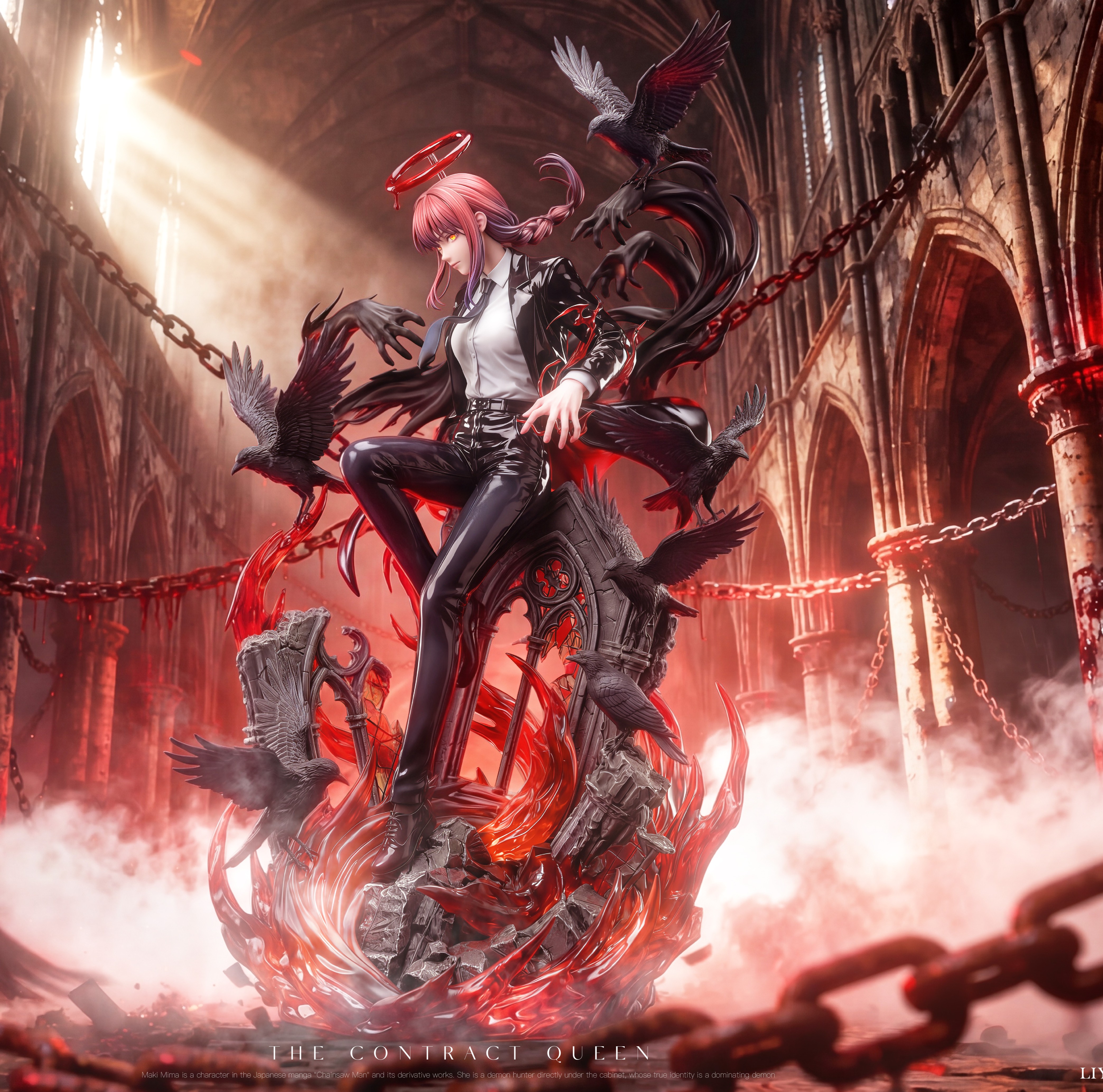 【預購】鏈鋸人 瑪奇瑪·環焰鴉影 X 璃月工作室