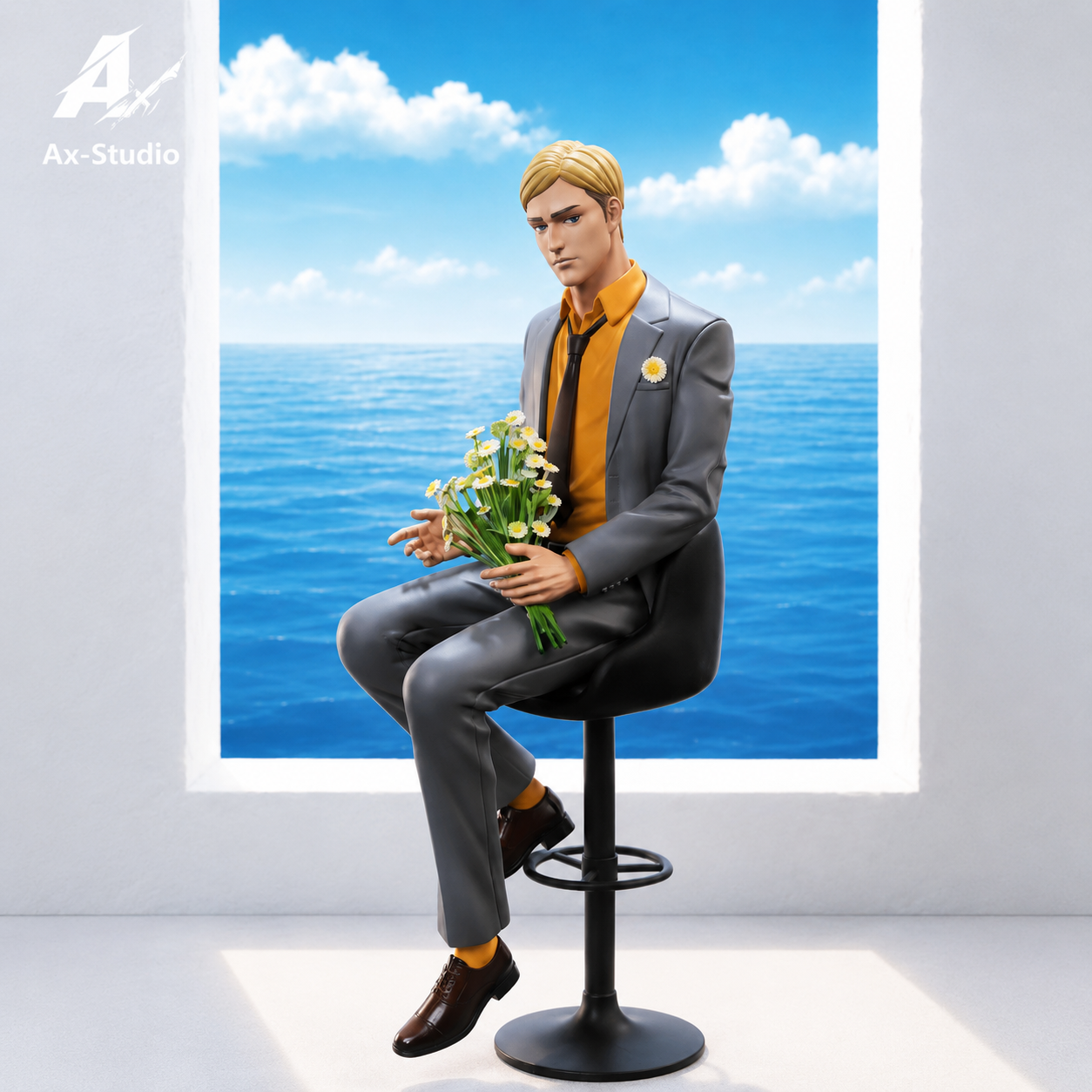 【預購】進擊的巨人 椅子系列第二彈 團長艾爾文 X AA+AX工作室