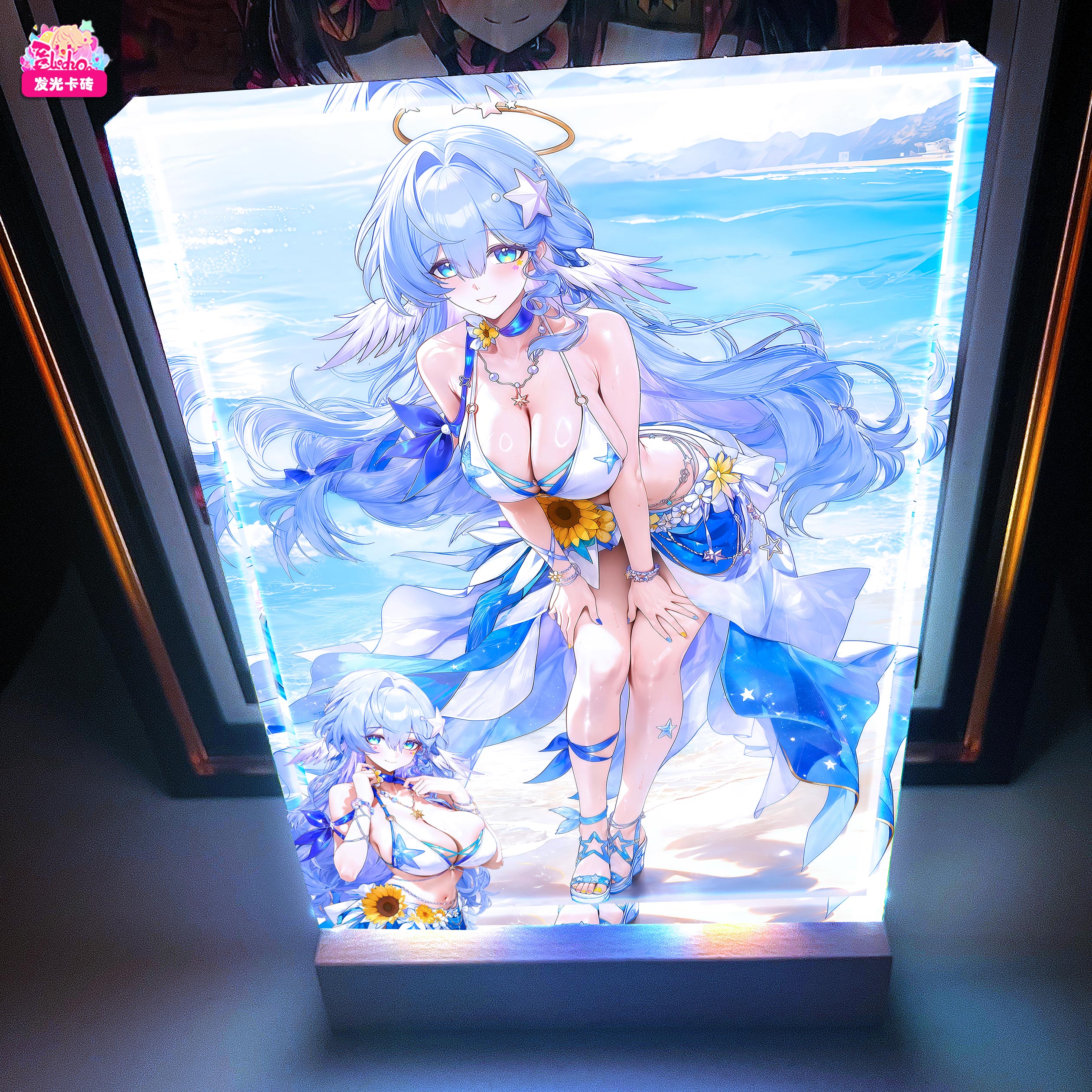【預購】海風吹吹 知更鳥發光卡磚 X 阿喵畫社