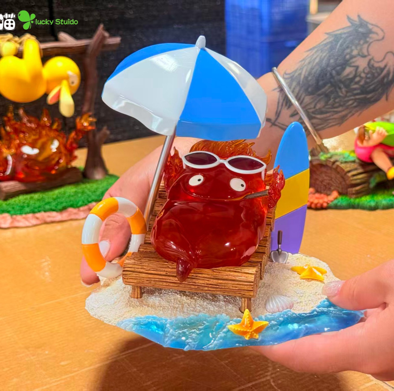 【預購】宮崎駿 沙灘卡西法 X 龍喵+Lucky
