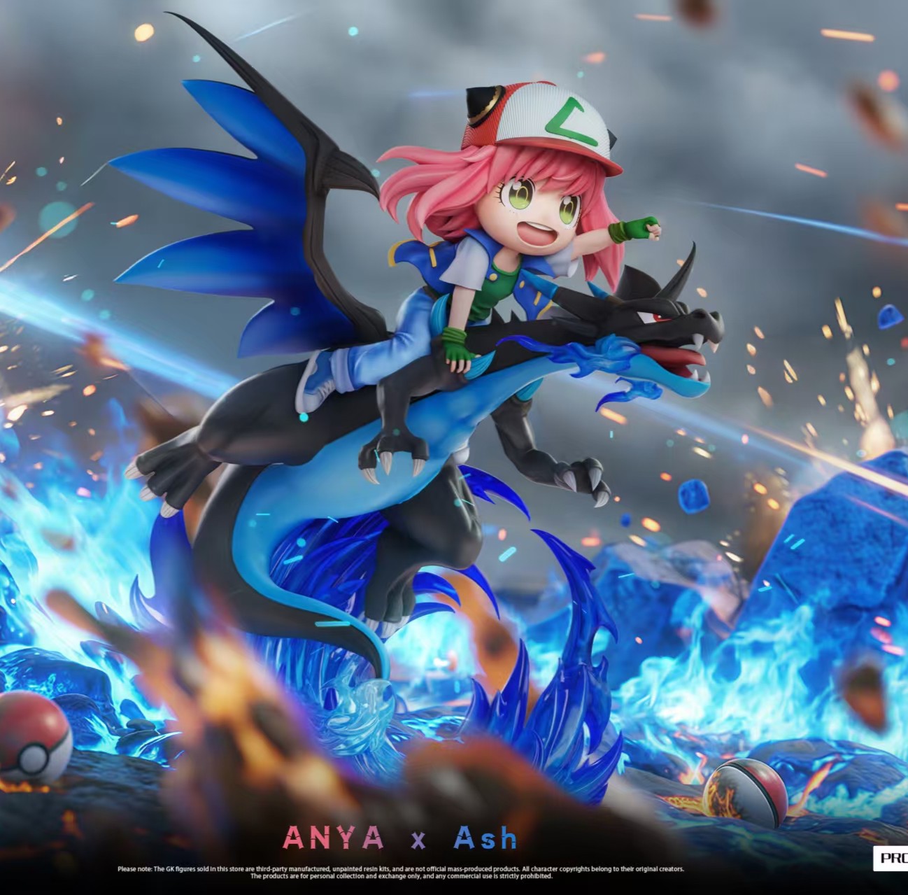 【預購】間諜家家酒+寶可夢 訓練師系列第1彈 mega噴火龍x馴龍高手-安妮亞 X Biubiu-Studio