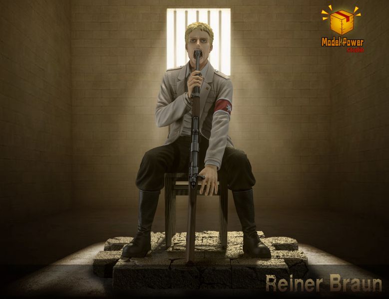 【現貨秒發】進擊的巨人 私定系列第9彈 萊納吞槍名場面 X Model Power