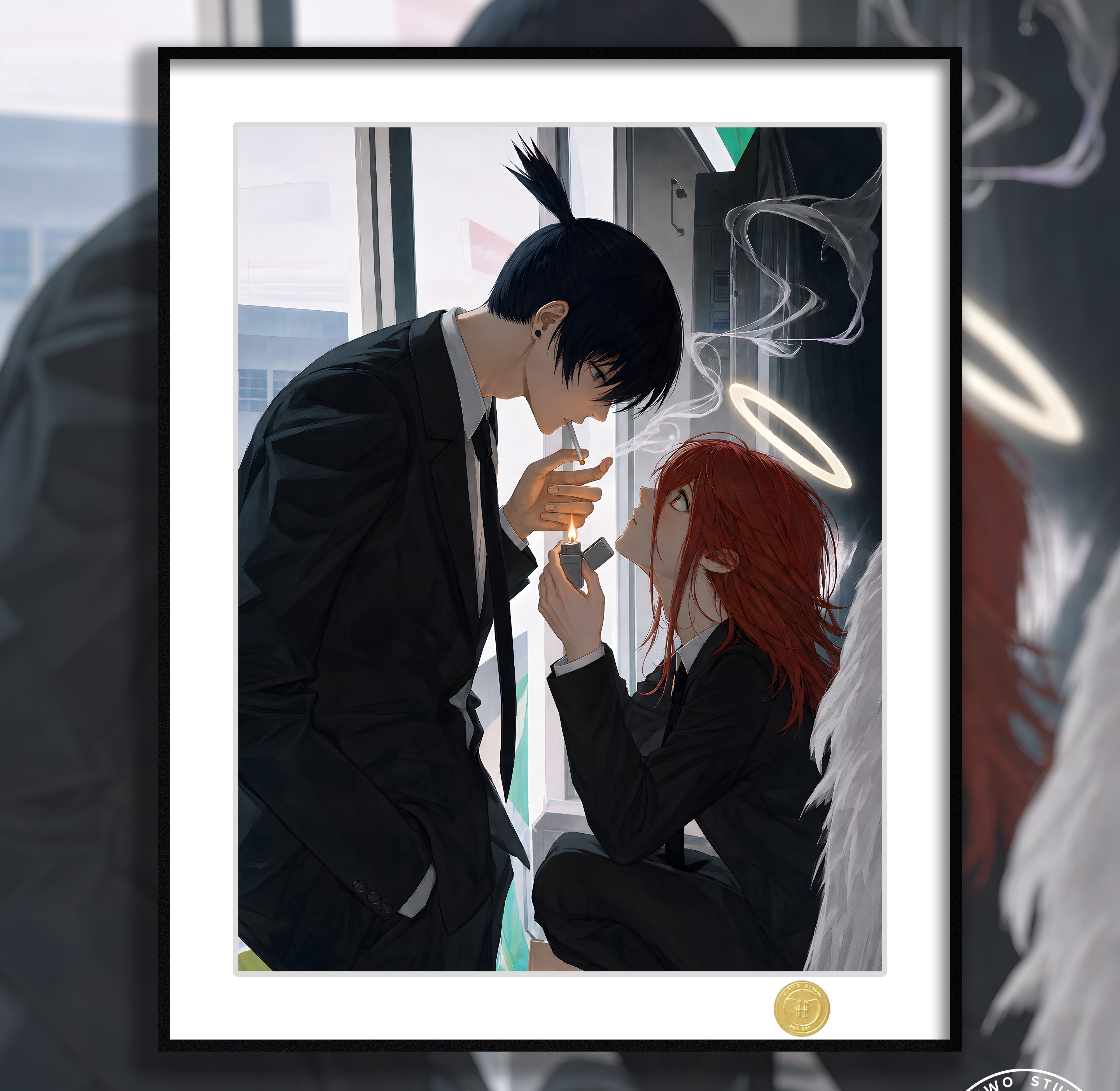 【預購】鏈鋸人《早川秋天使惡魔》動漫裝飾畫 X H2工作室