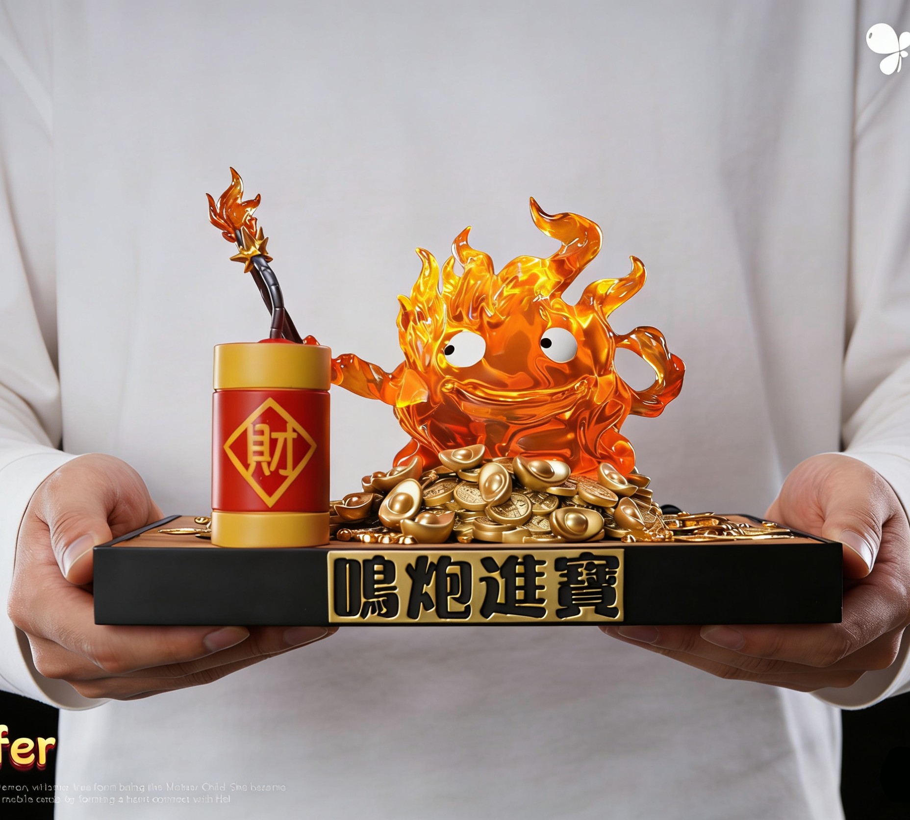 【現貨秒發】宮崎駿 新年款之點鞭炮卡西法 X Lucky工作室