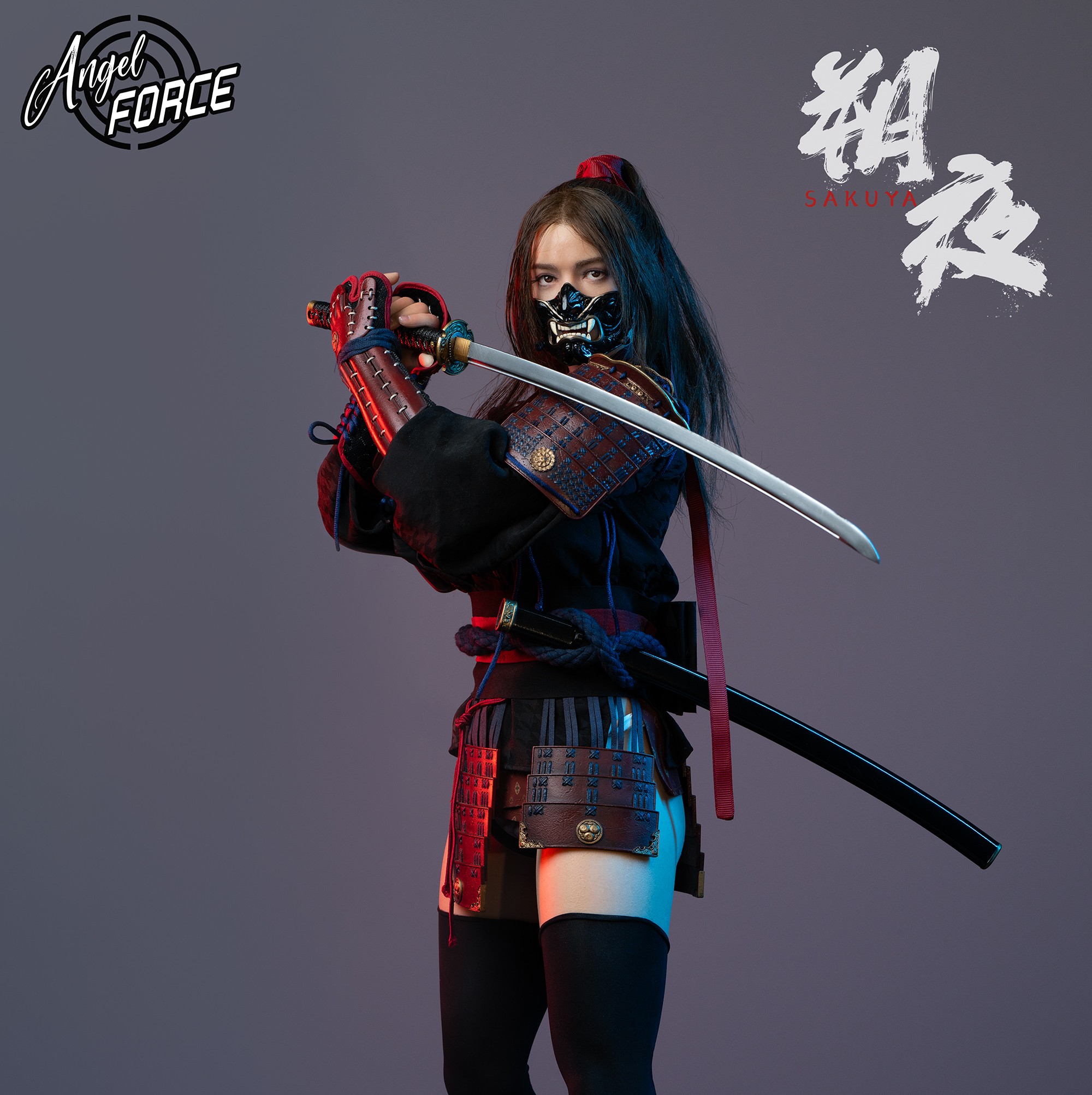 【預購】月下遊俠 Angel Force系列 1/3矽膠可動「朔夜」（黑色ver.）X 開天工作室