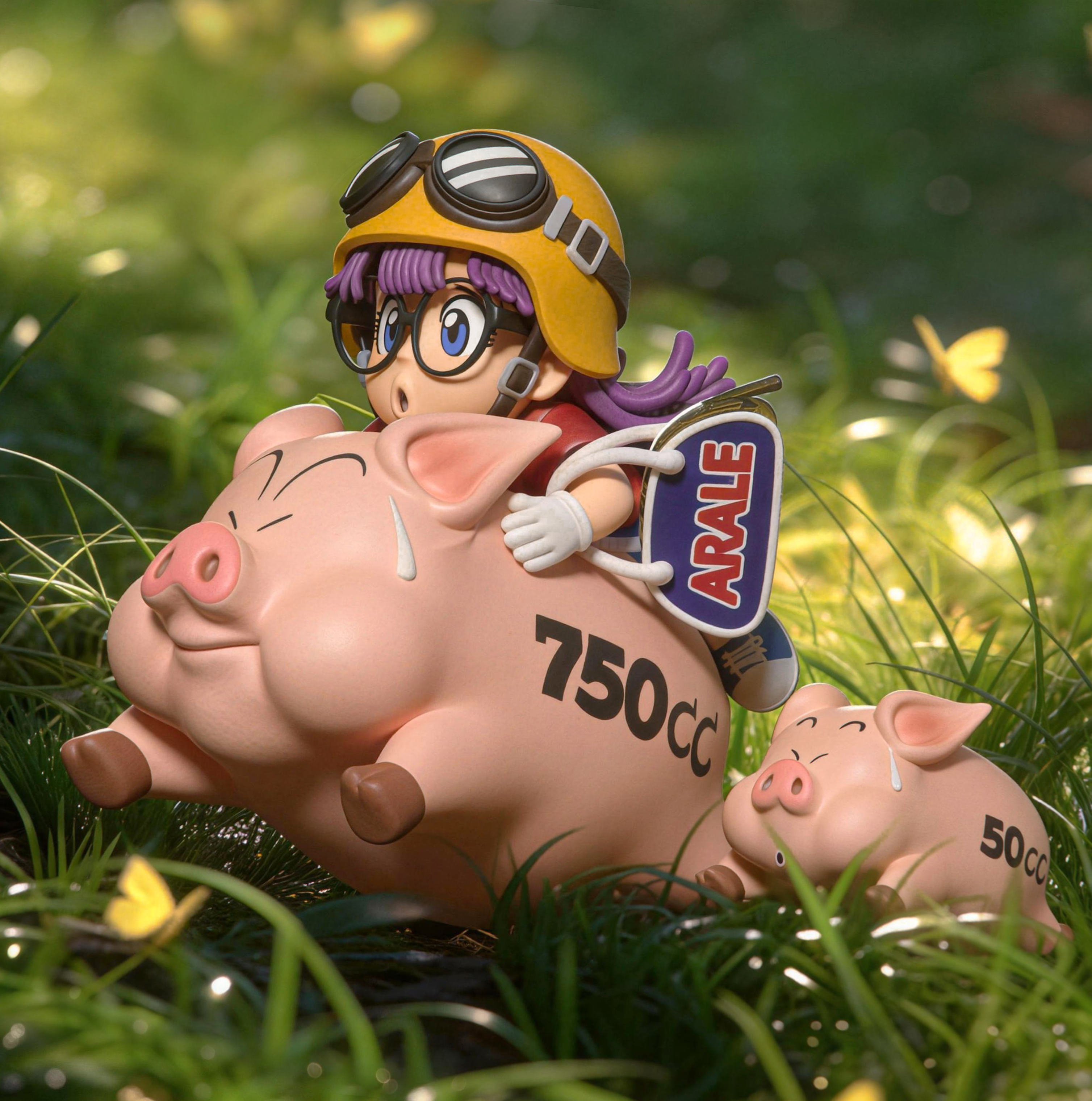 【售罄展示追加請私訊客服@toystationtw】怪博士與機器娃娃 阿拉蕾系列015 騎豬阿拉蕾 X TOR-Studio