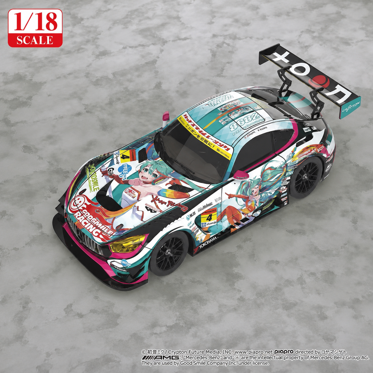 【售罄展示追加請私訊客服@toystationtw】Good Smile 初音未來 AMG 開幕戰痛車 車模 Ver. 再版 X GSC
