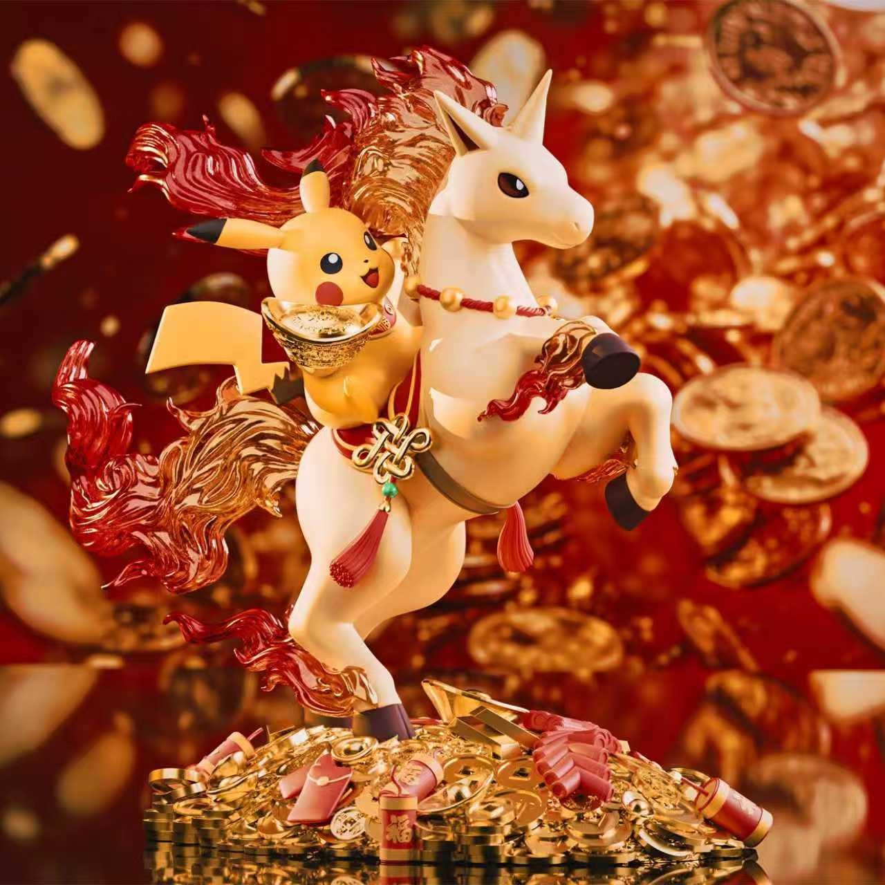 【預購】寶可夢 雙版本 烈焰肥馬皮卡丘 X 池魚王工作室