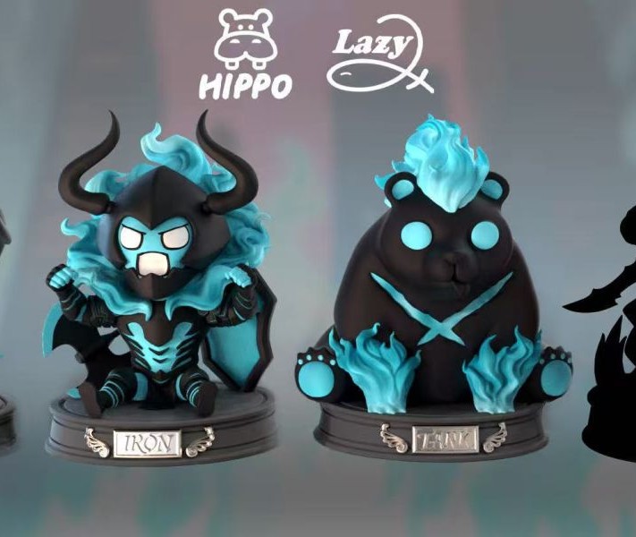 【補款】我獨自升級 坐姿系列第二彈 艾恩&坦克 X Hippo+Lazy