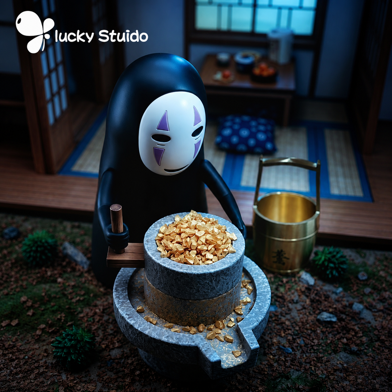 【售罄展示追加請私訊客服@toystationtw】宮崎駿 有錢能使鬼推磨 X Lucky-Studio